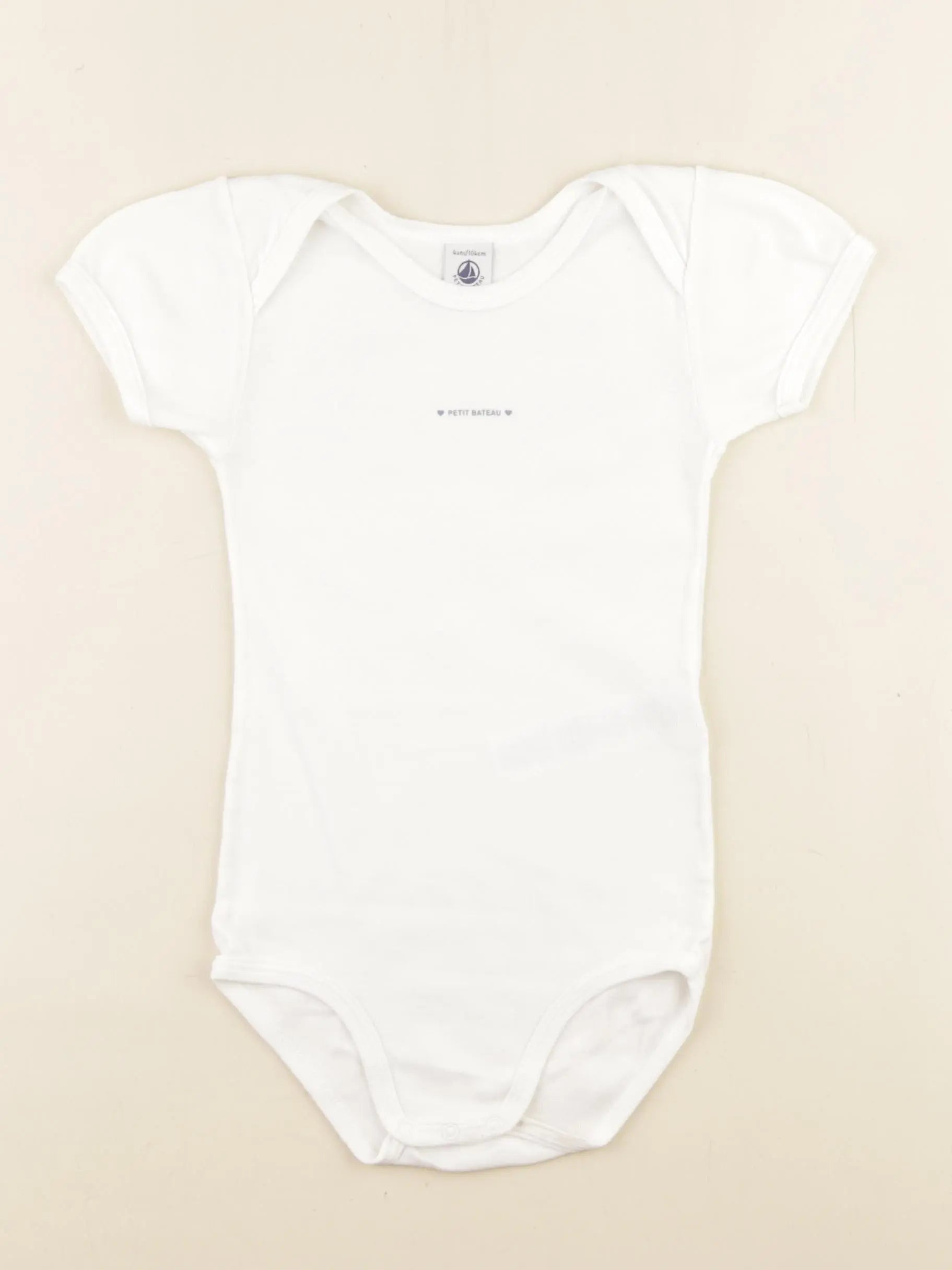 Petit Bateau - body blanc - 4 ans