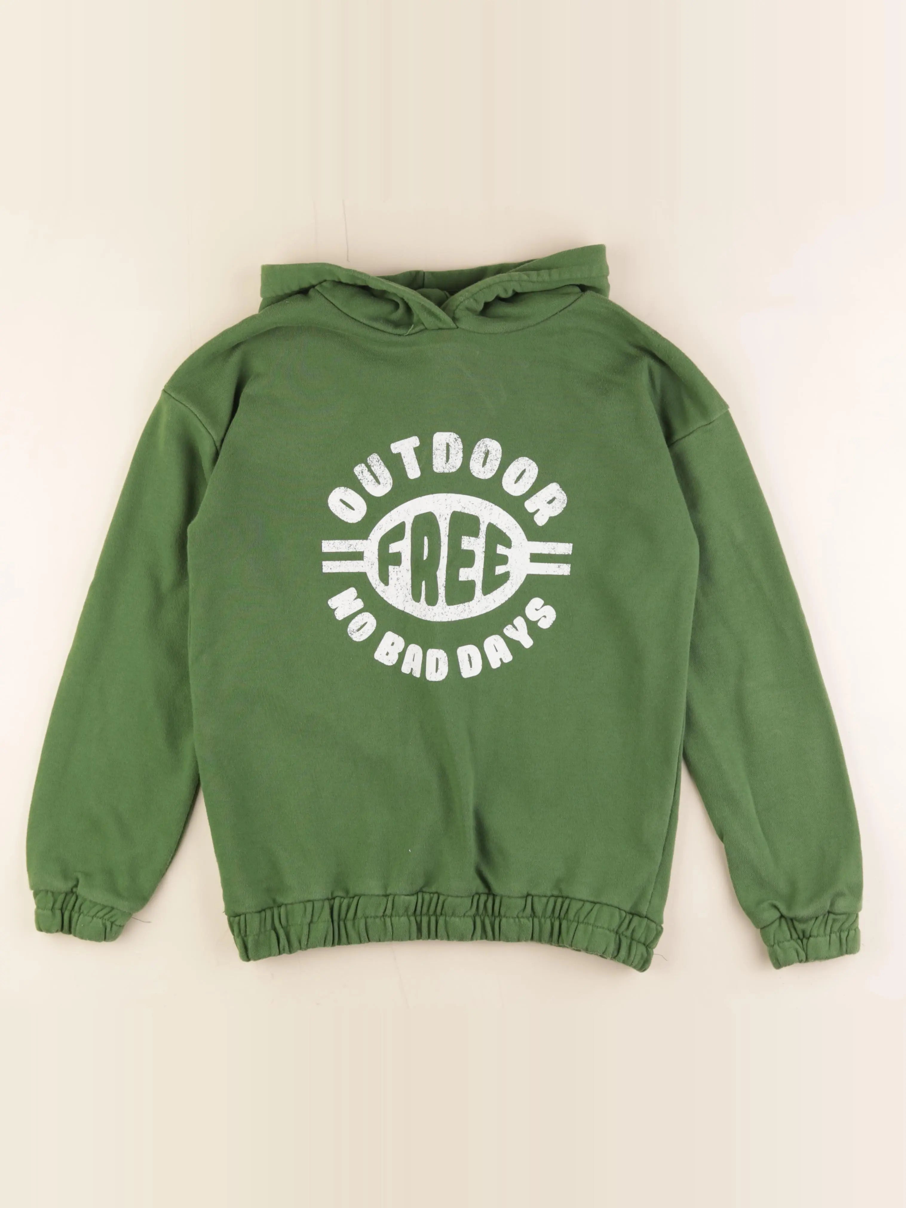 Monoprix - sweat vert - 14 ans