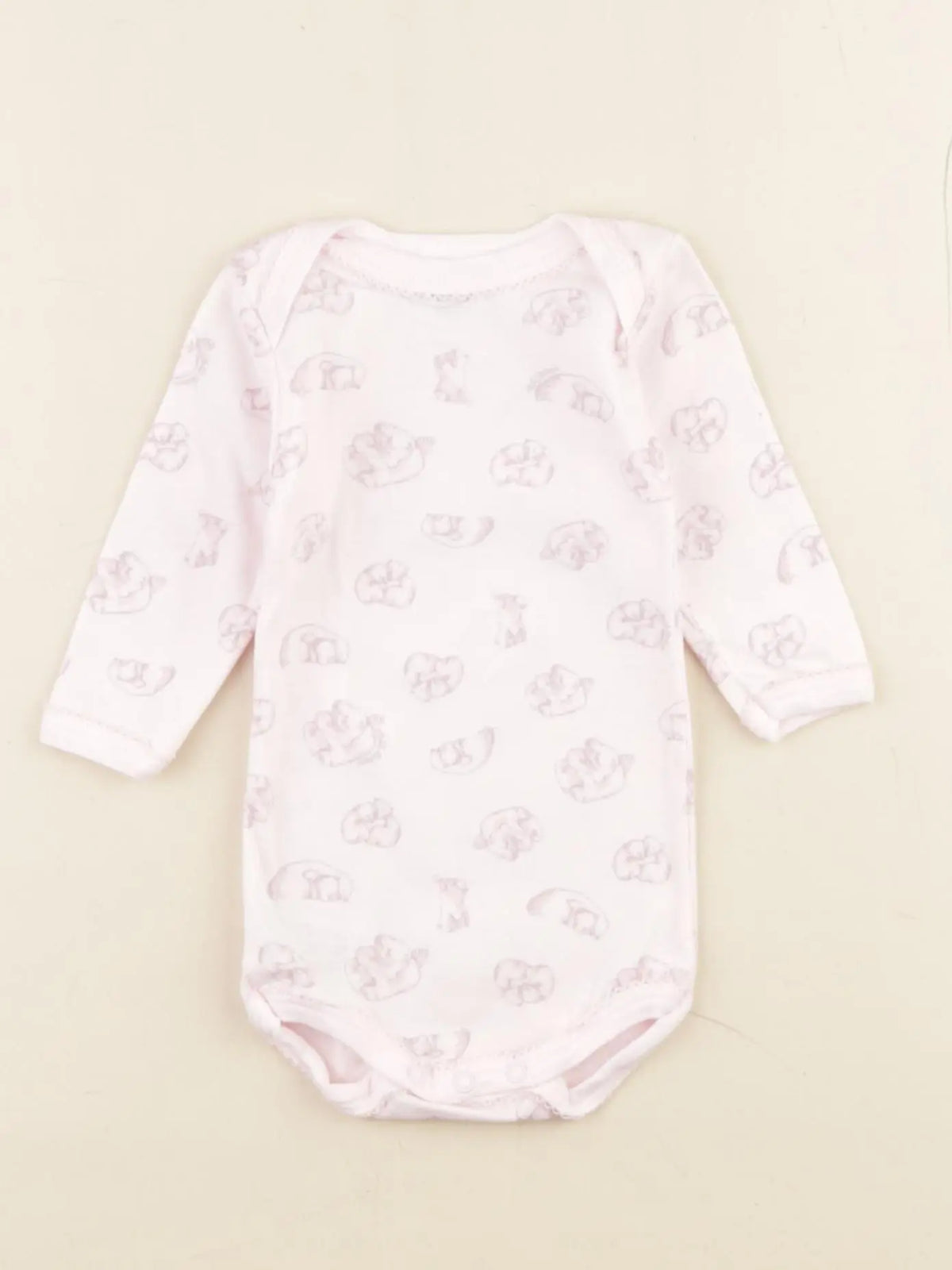 Petit Bateau - body rose - 3 mois