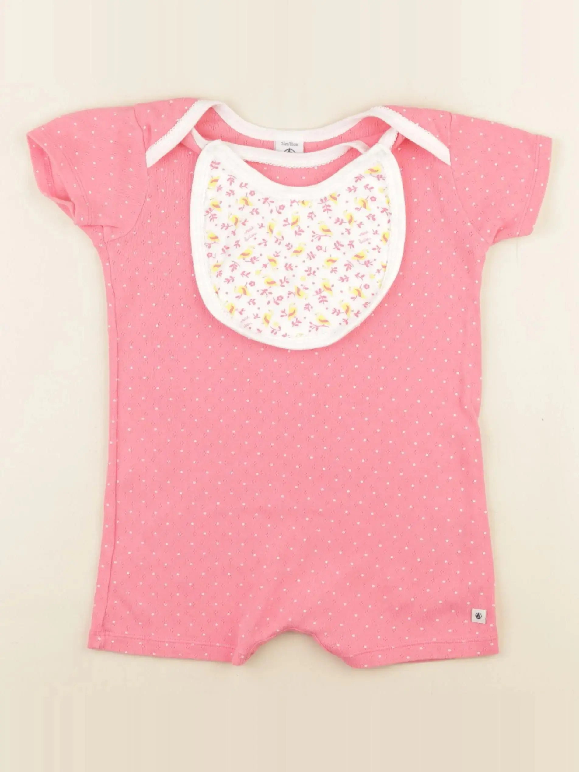 Petit Bateau - pyjama coton rose - 24 mois