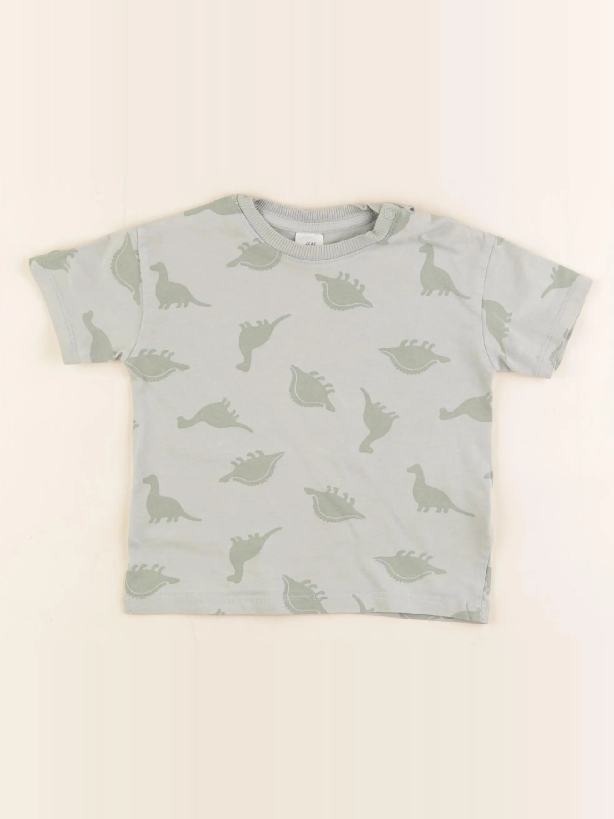 H&M - tee-shirt vert - 12/18 mois