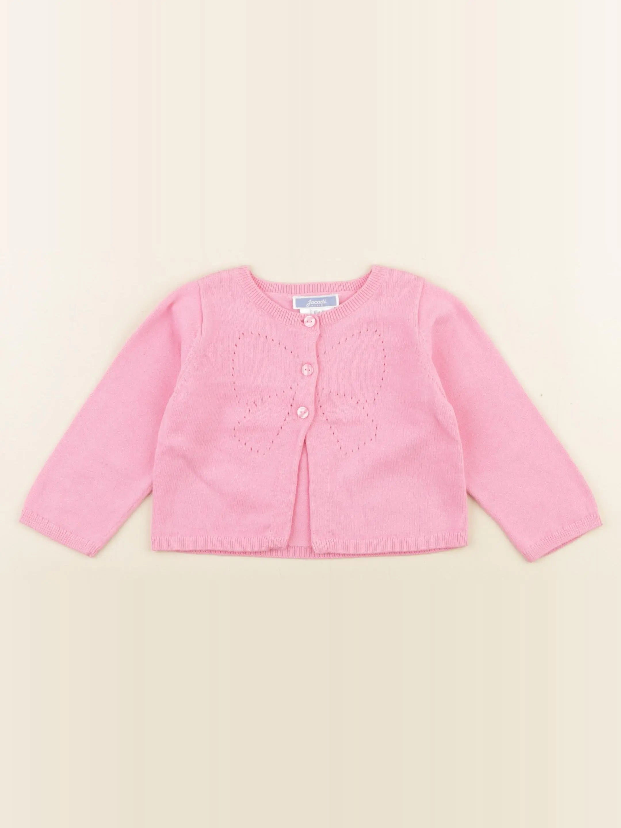 Jacadi - gilet rose - 18 mois