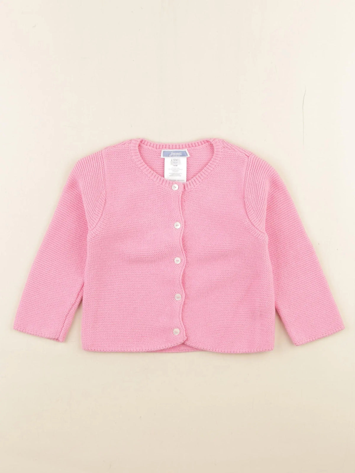 Jacadi - gilet rose - 12 mois