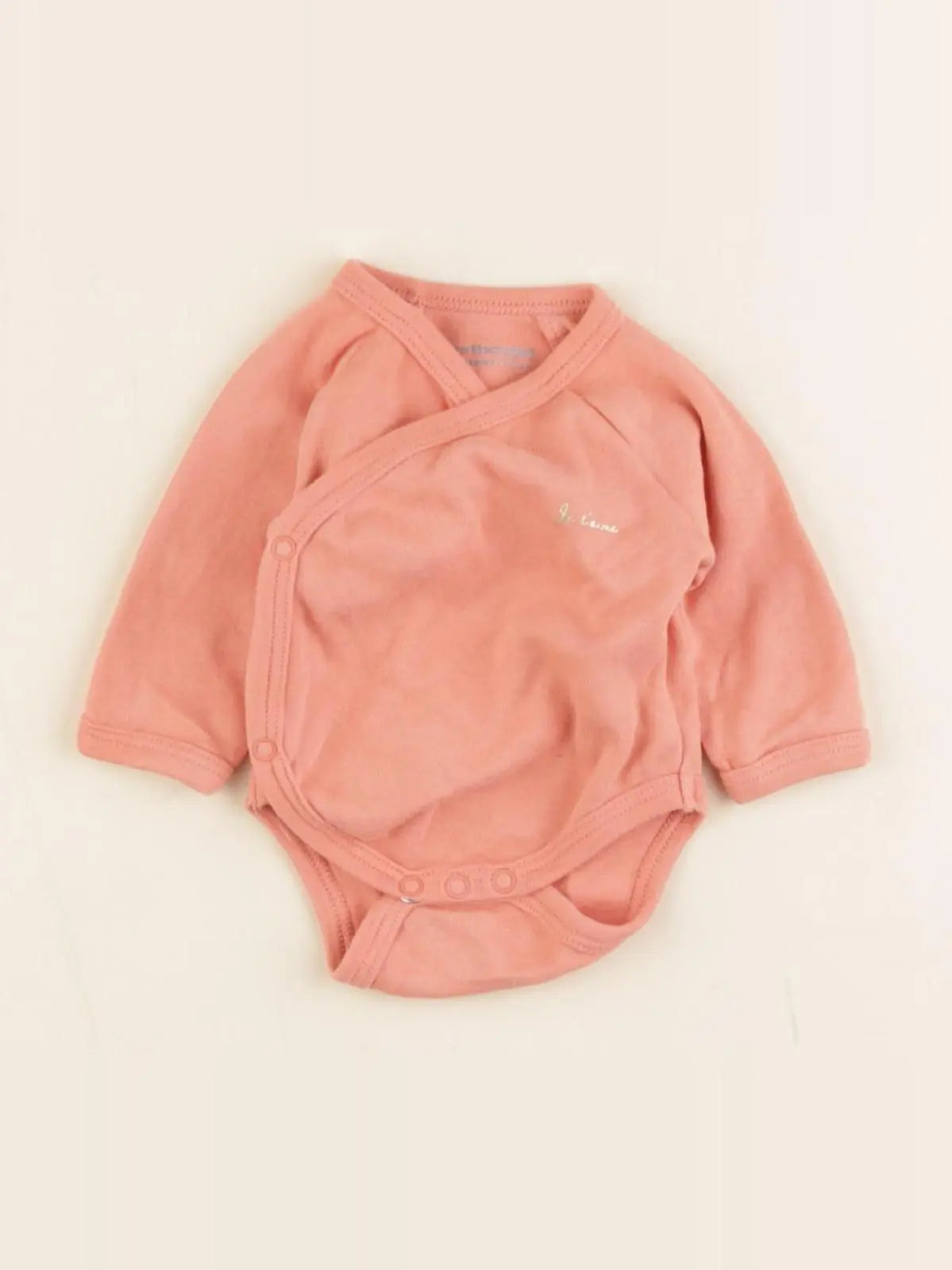 Vertbaudet - body rose - 0 mois