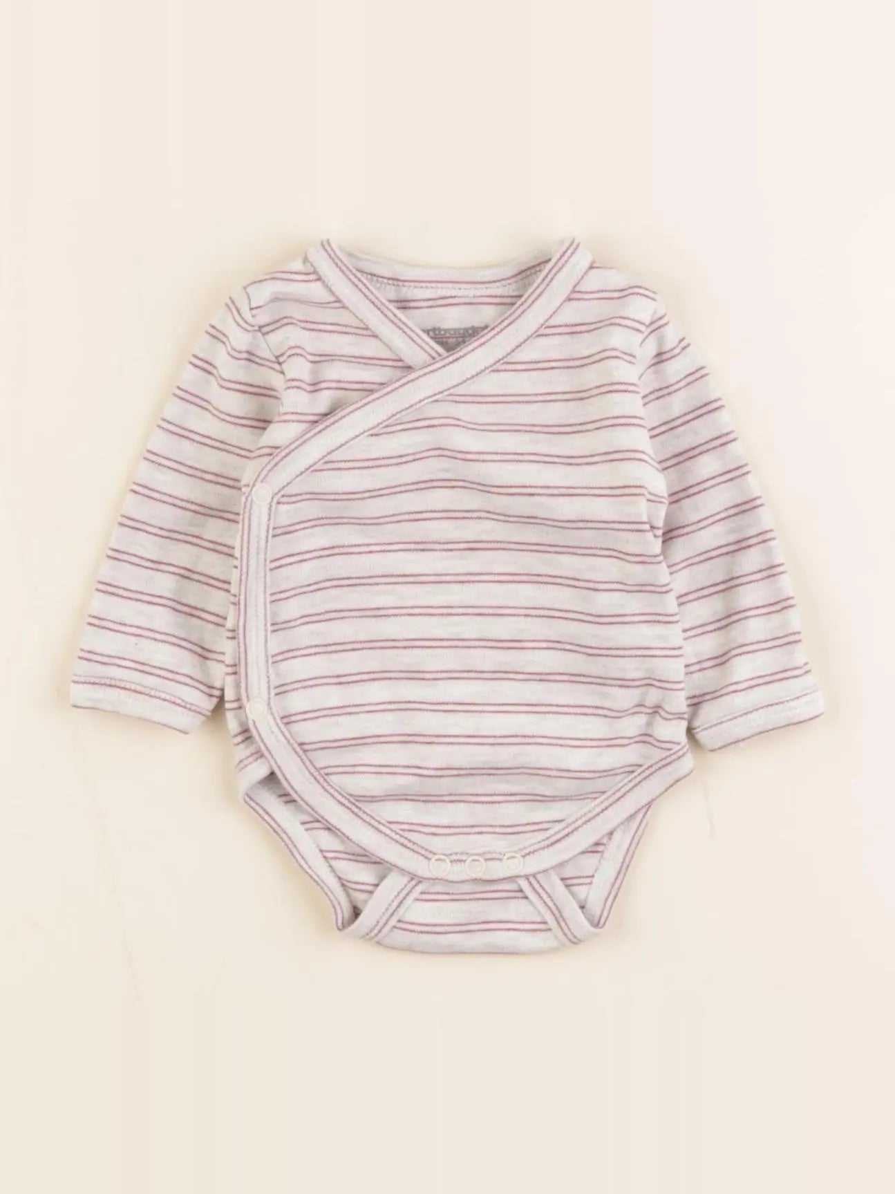 Vertbaudet - body beige - 1 mois