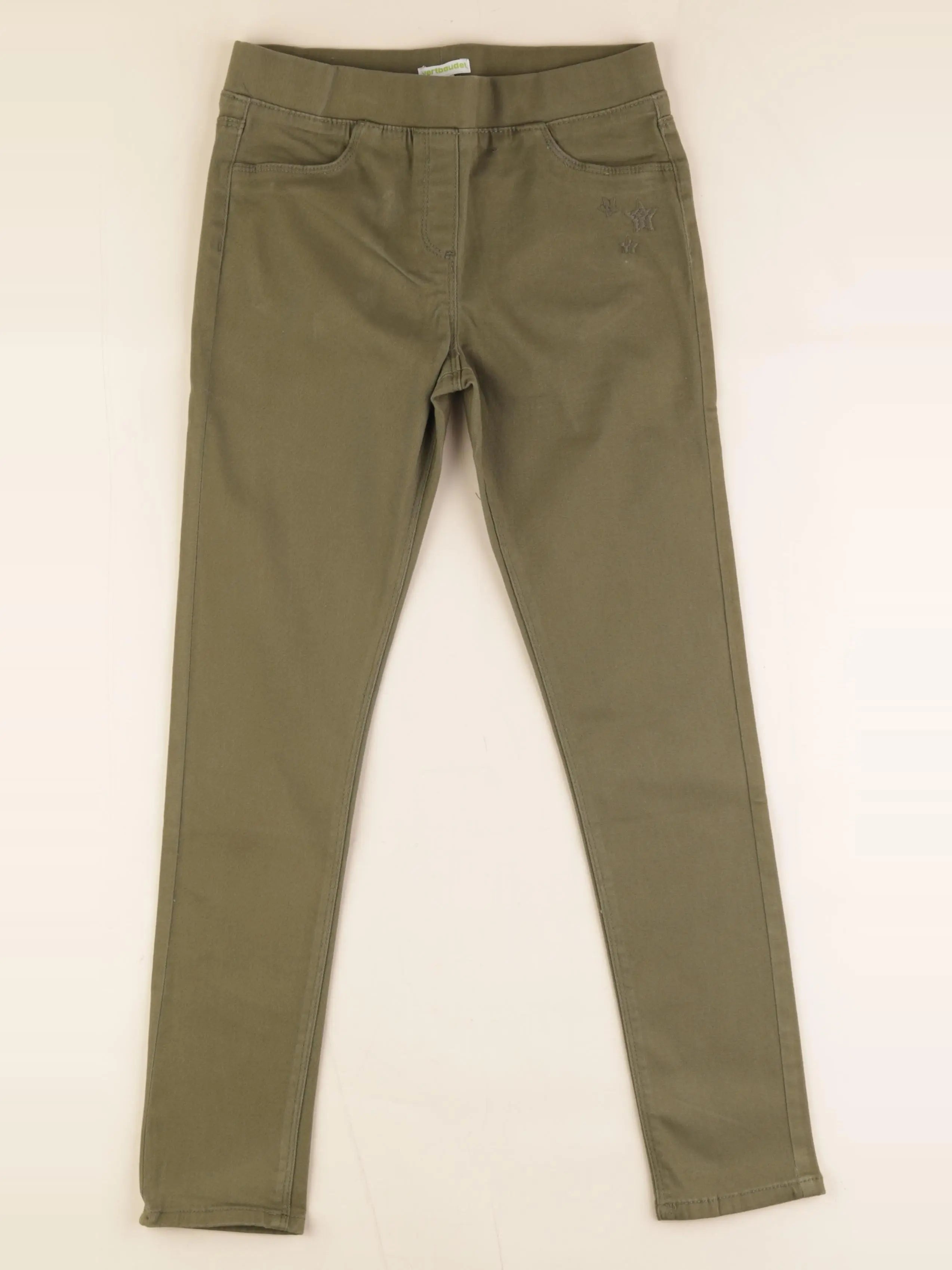 Vertbaudet - jegging vert - 10 ans