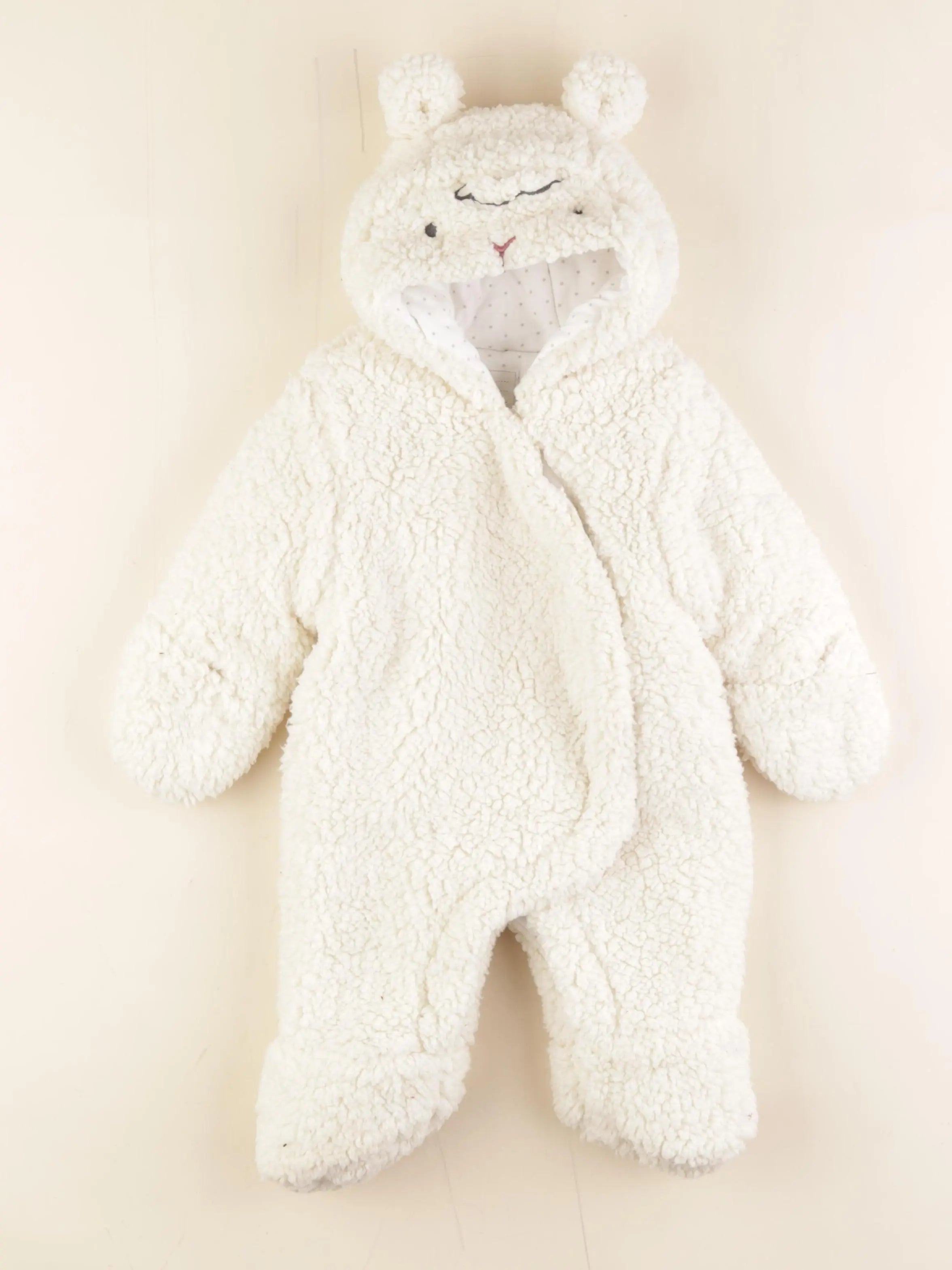 Vertbaudet - combi-pilote blanc - 3 mois