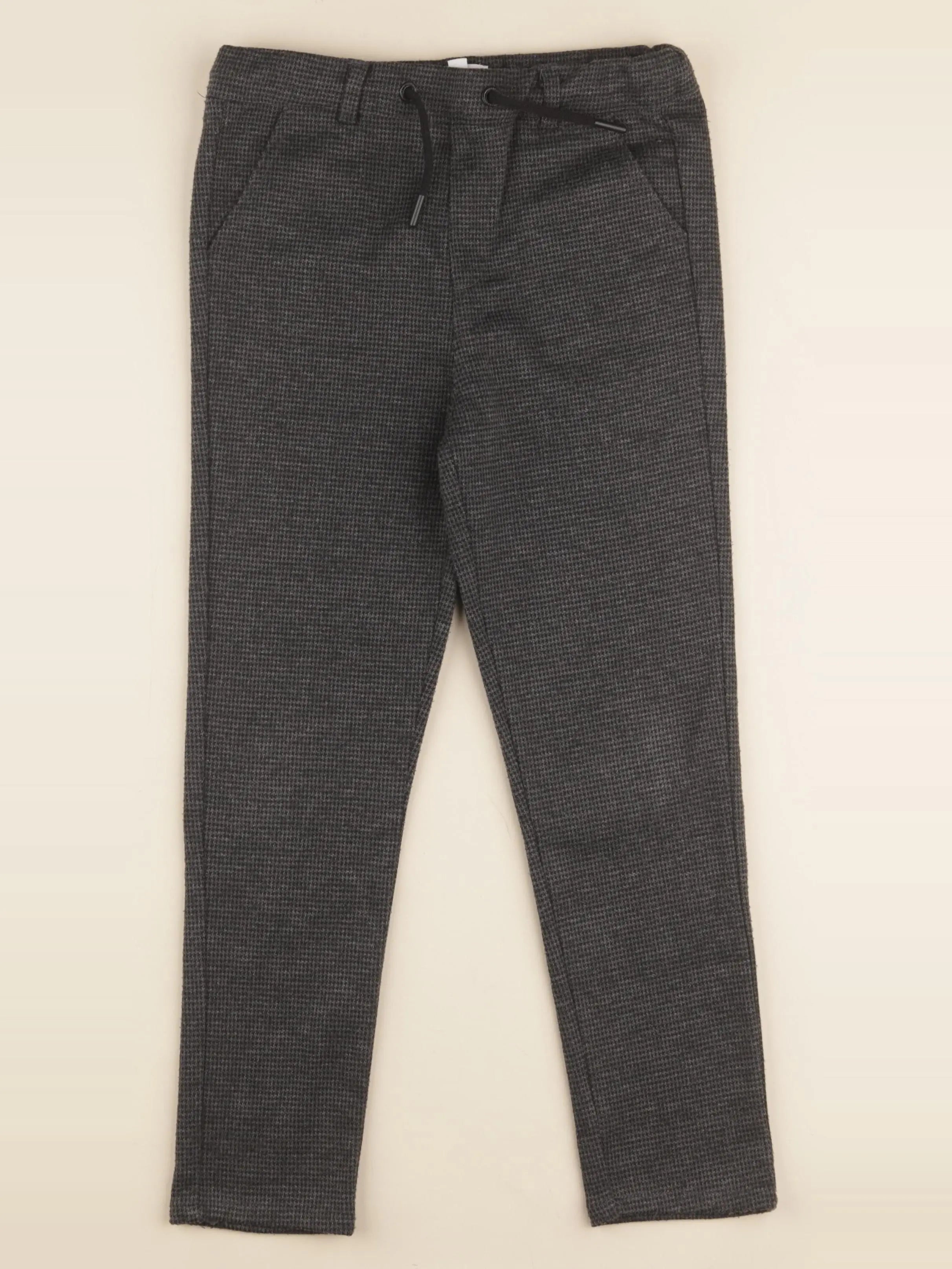 Vertbaudet - pantalon gris, noir - 8 ans