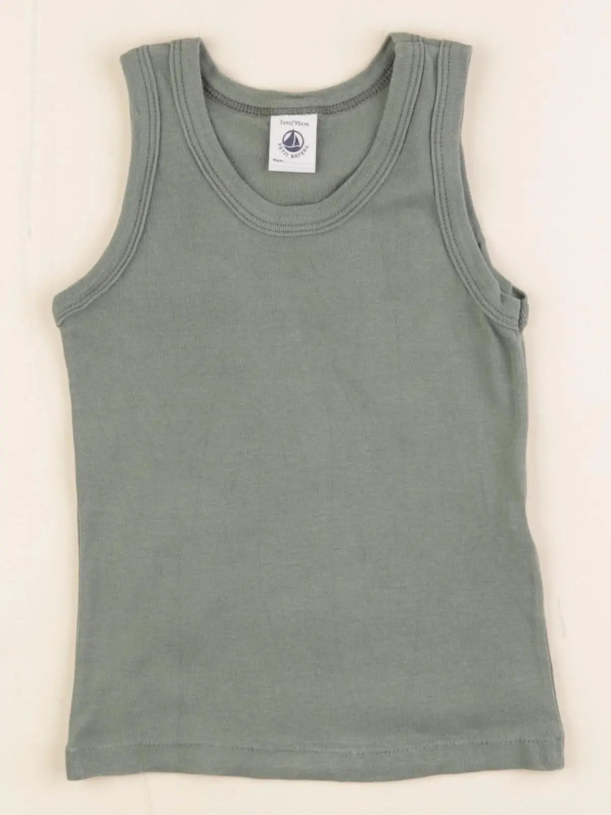 Petit Bateau - maillot de corps vert - 3 ans