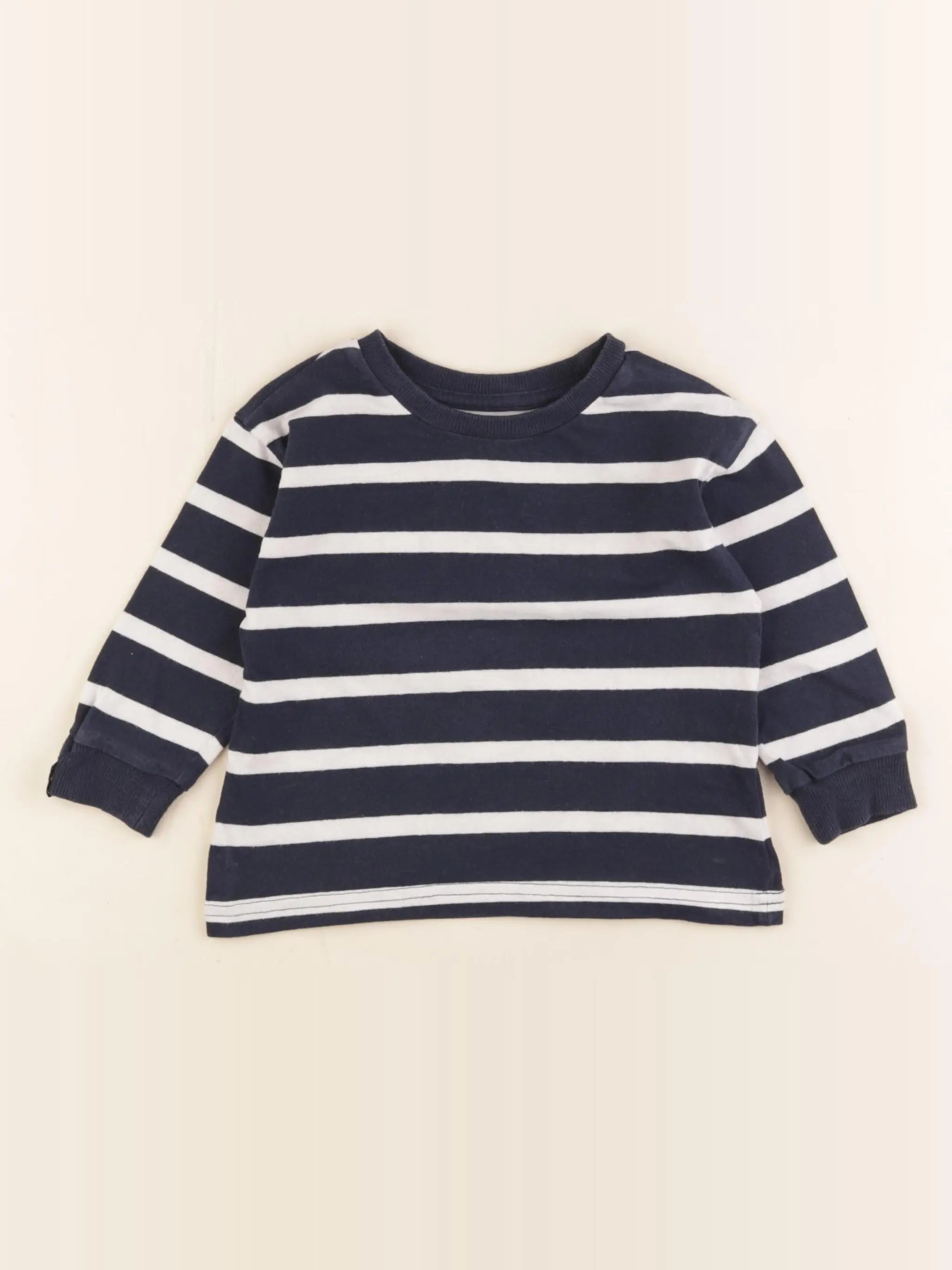 Vertbaudet - tee-shirt bleu - 2 ans