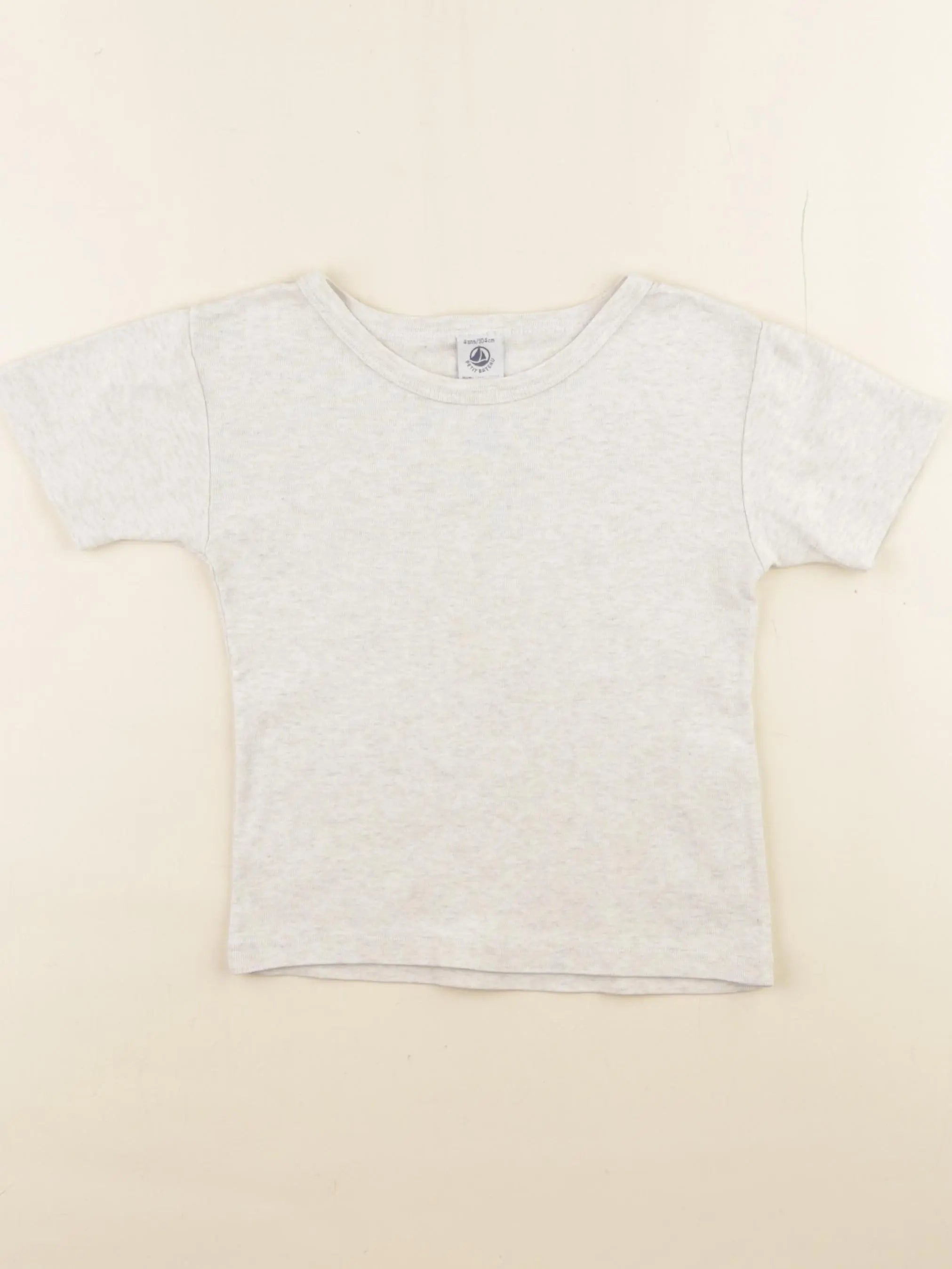 Petit Bateau - maillot de corps gris - 4 ans