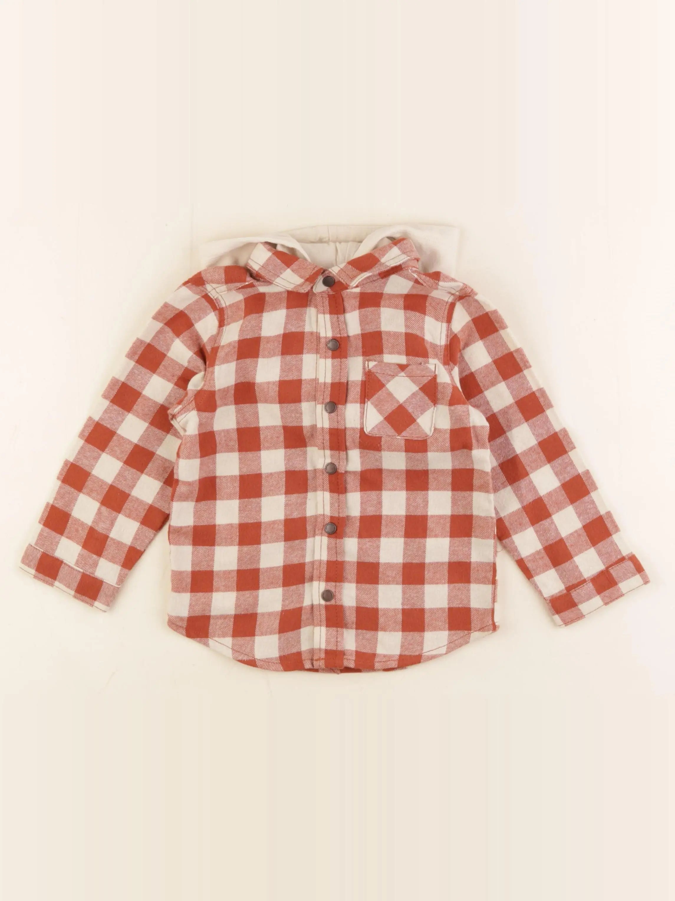 Vertbaudet - chemise marron - 2 ans