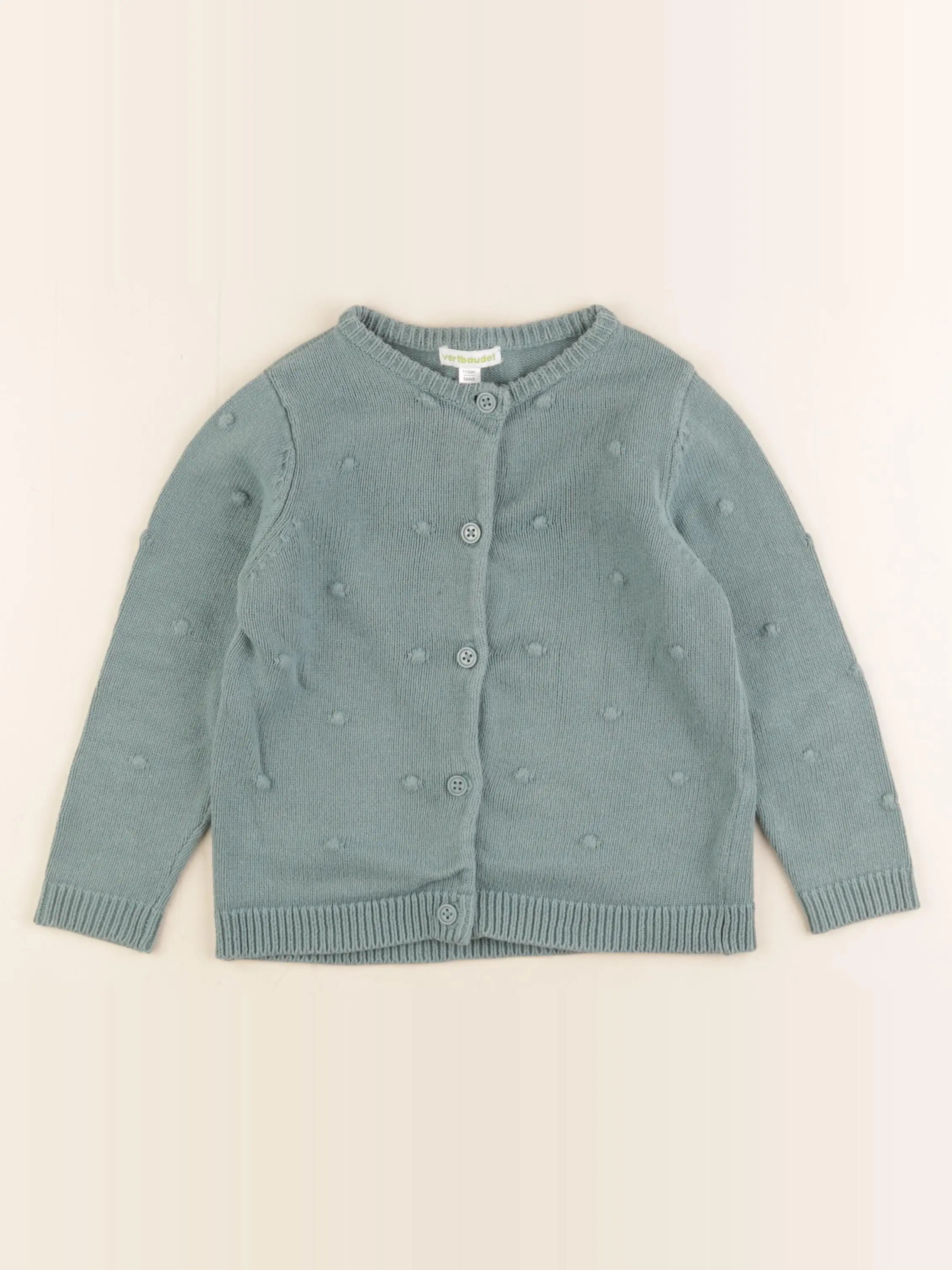Vertbaudet - gilet vert - 4 ans