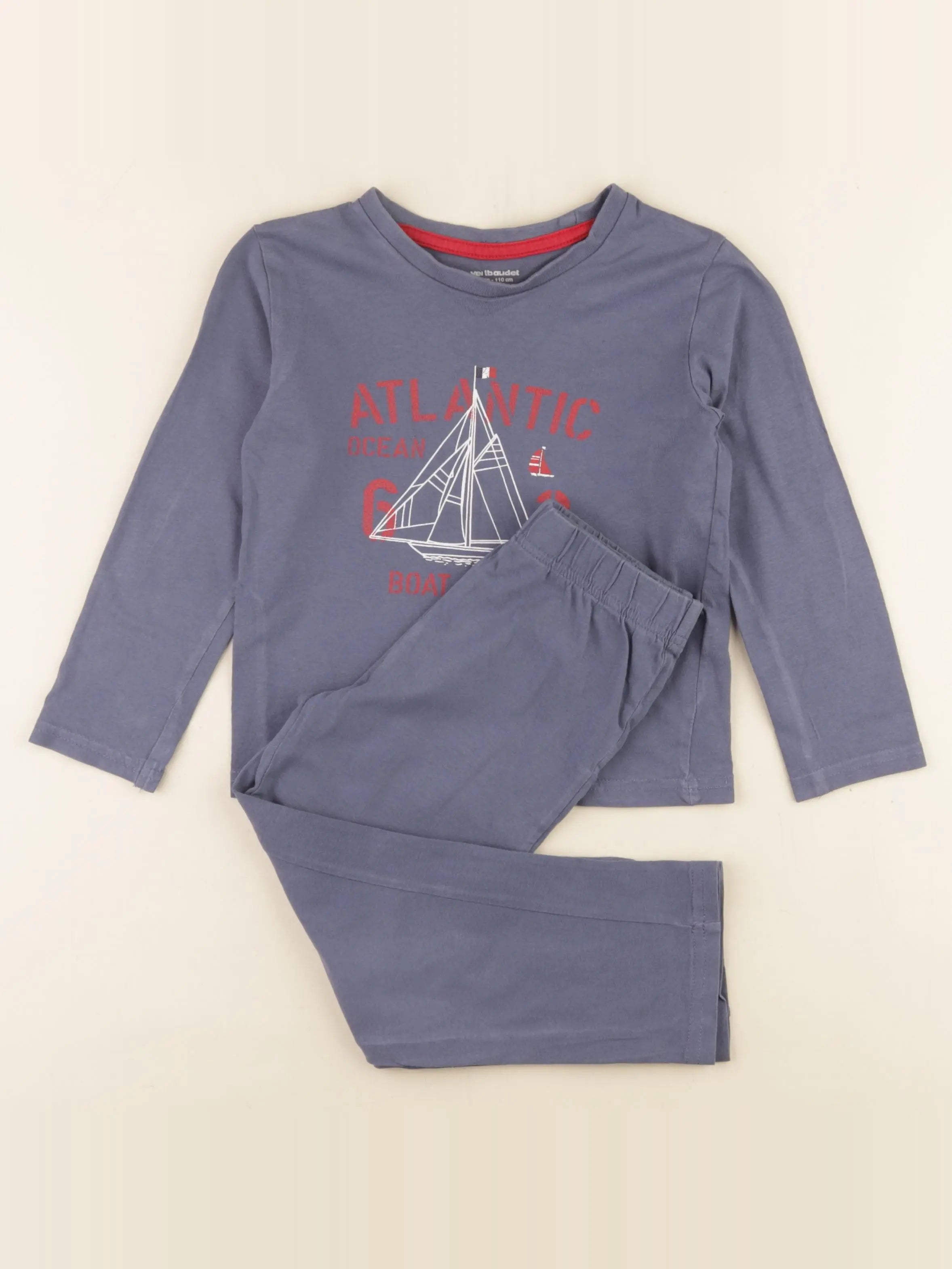 Vertbaudet - pyjama bleu - 5 ans