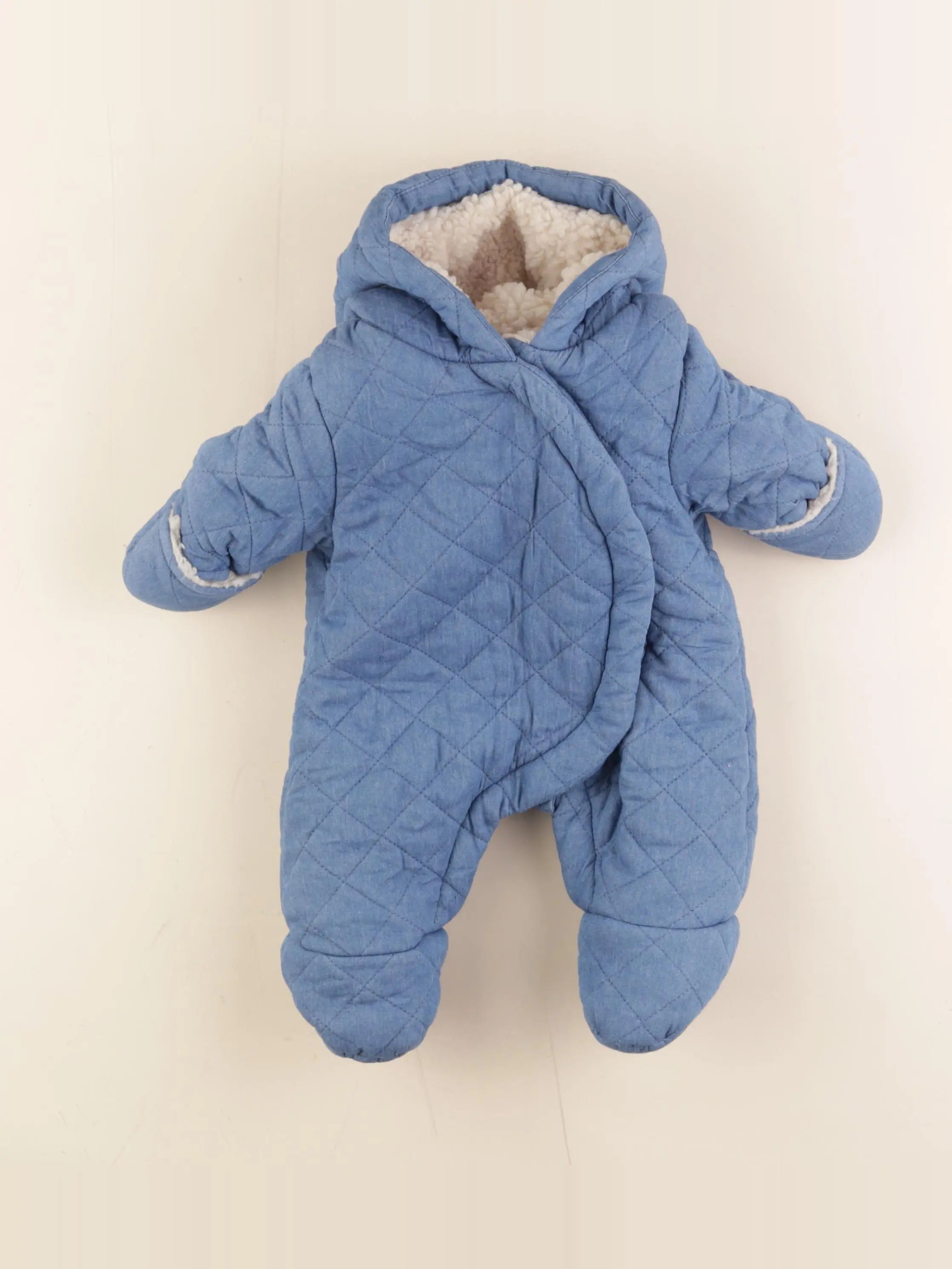 Vertbaudet - combi-pilote bleu - 1 mois