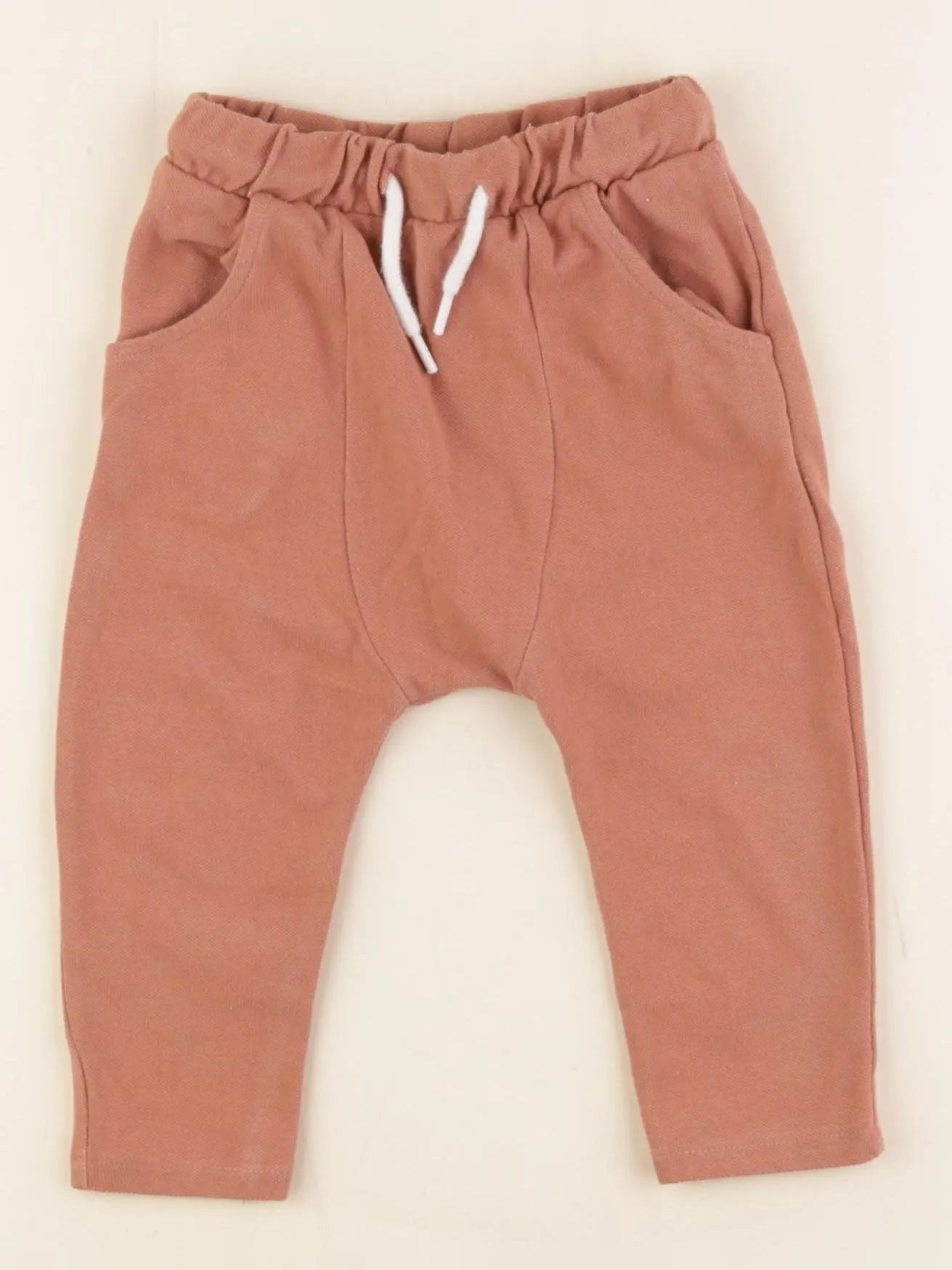 Vertbaudet - sarouel marron - 12 mois