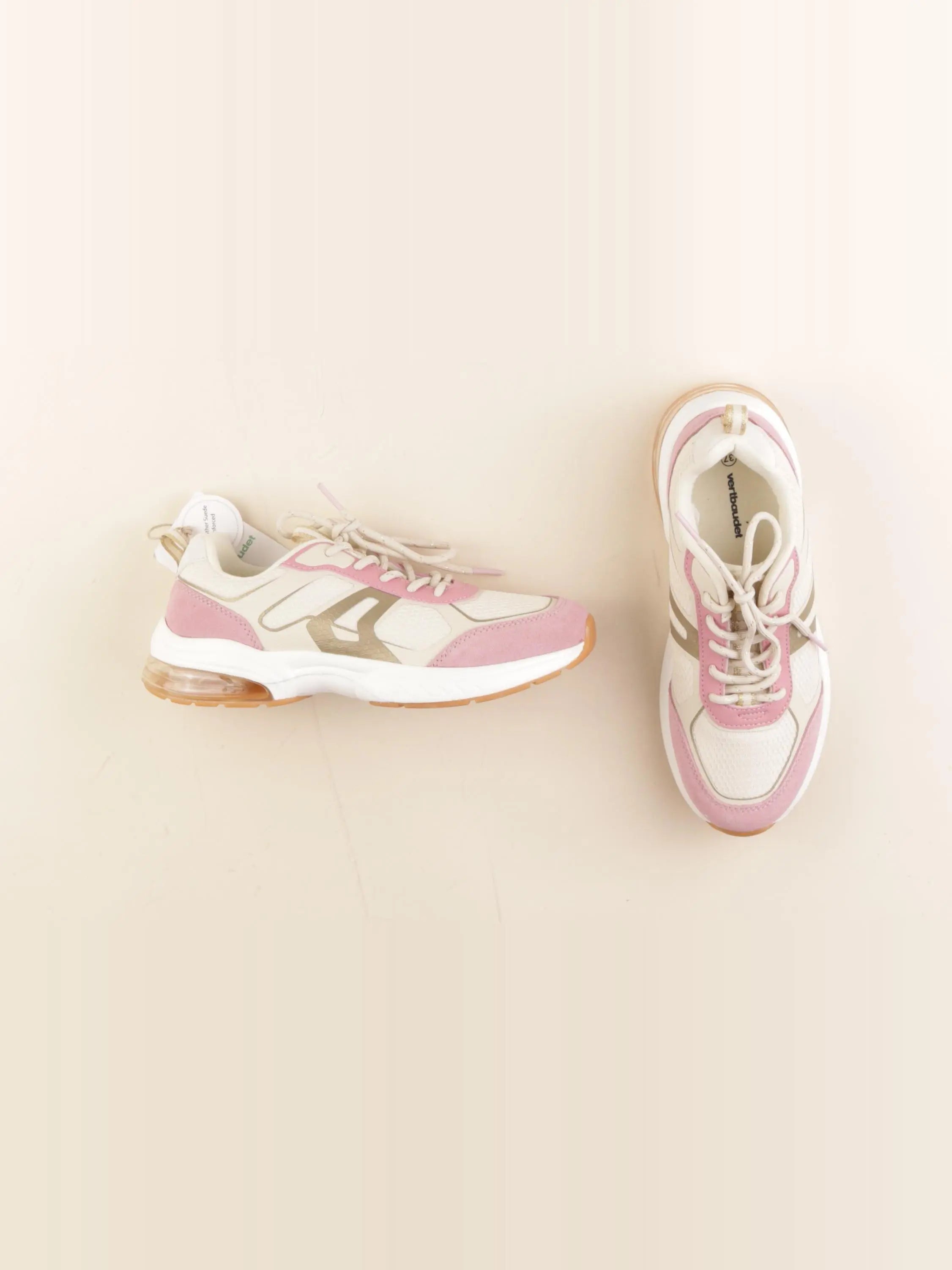 Vertbaudet - baskets rose, beige - pointure 37
