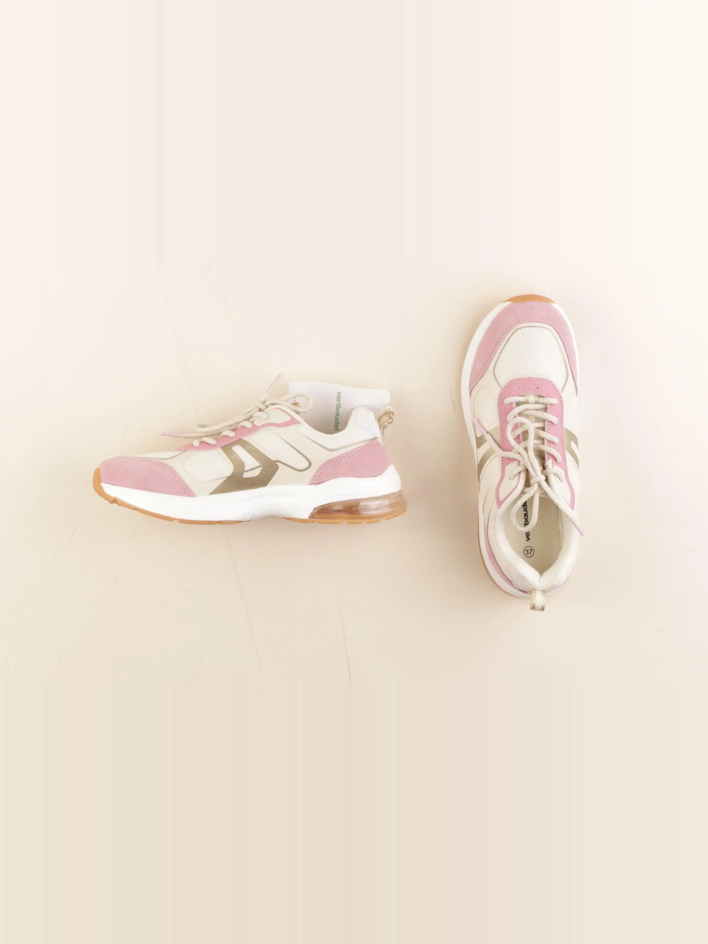 Vertbaudet - baskets rose, beige - pointure 37