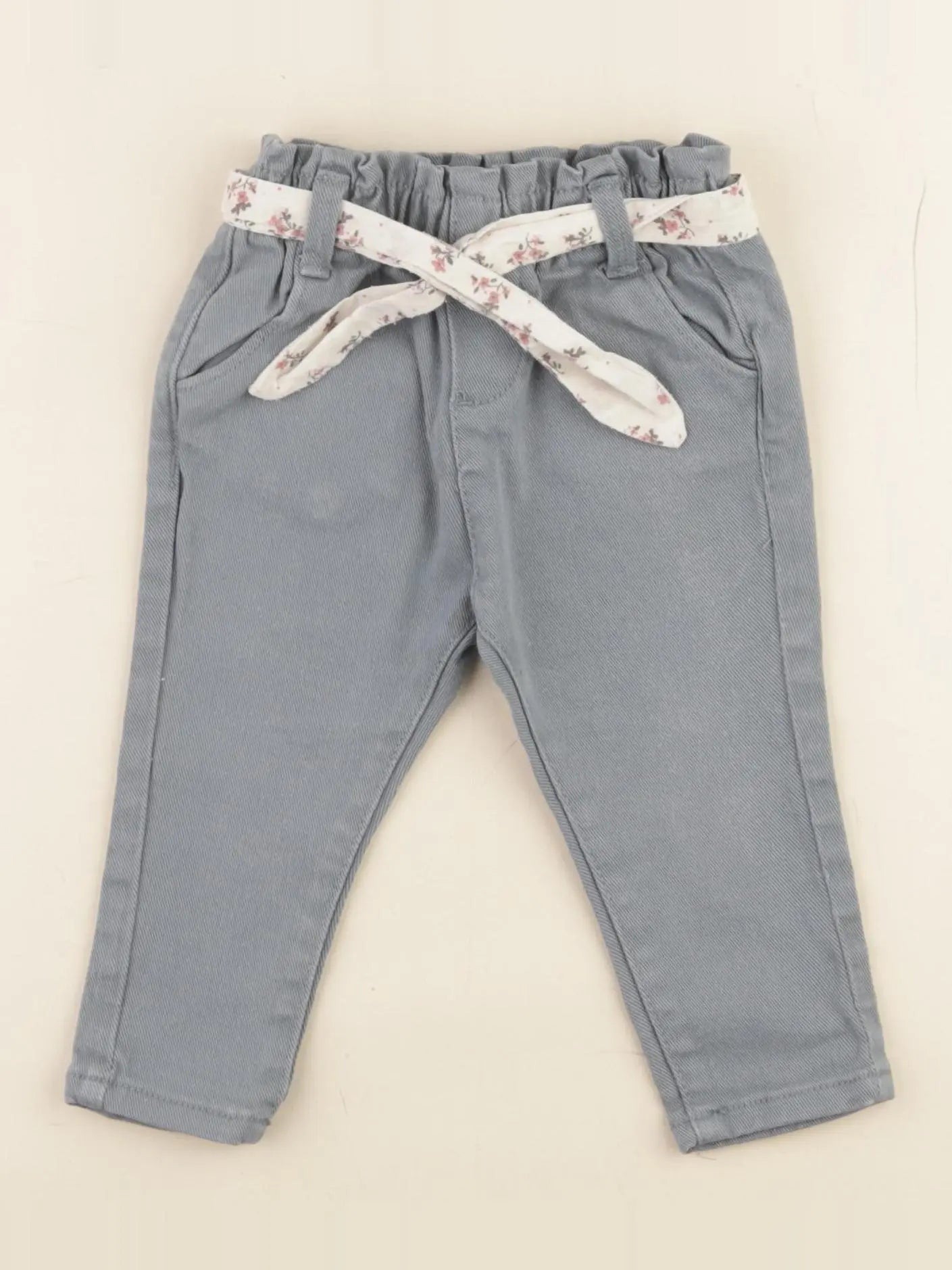 Vertbaudet - pantalon vert - 6 mois