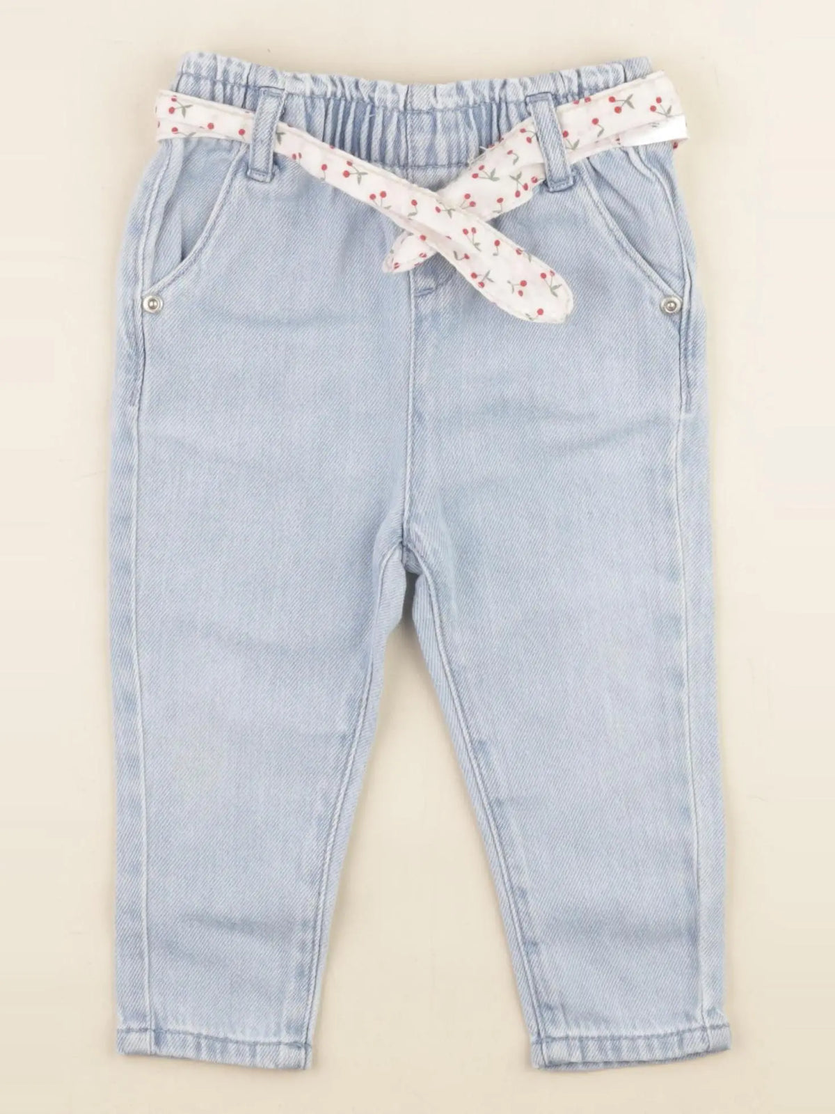 Vertbaudet - pantalon bleu - 9 mois