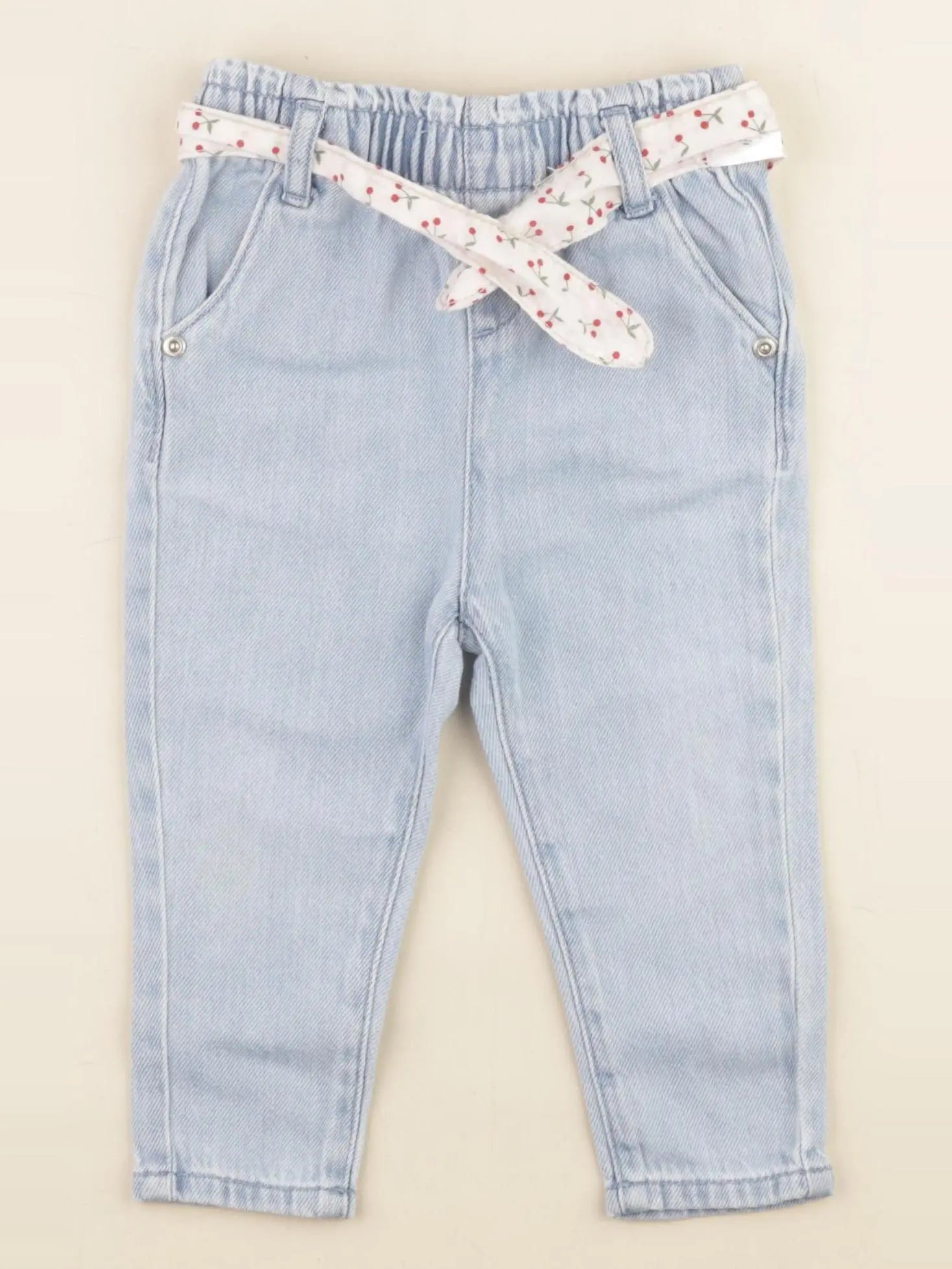 Vertbaudet - pantalon bleu - 9 mois