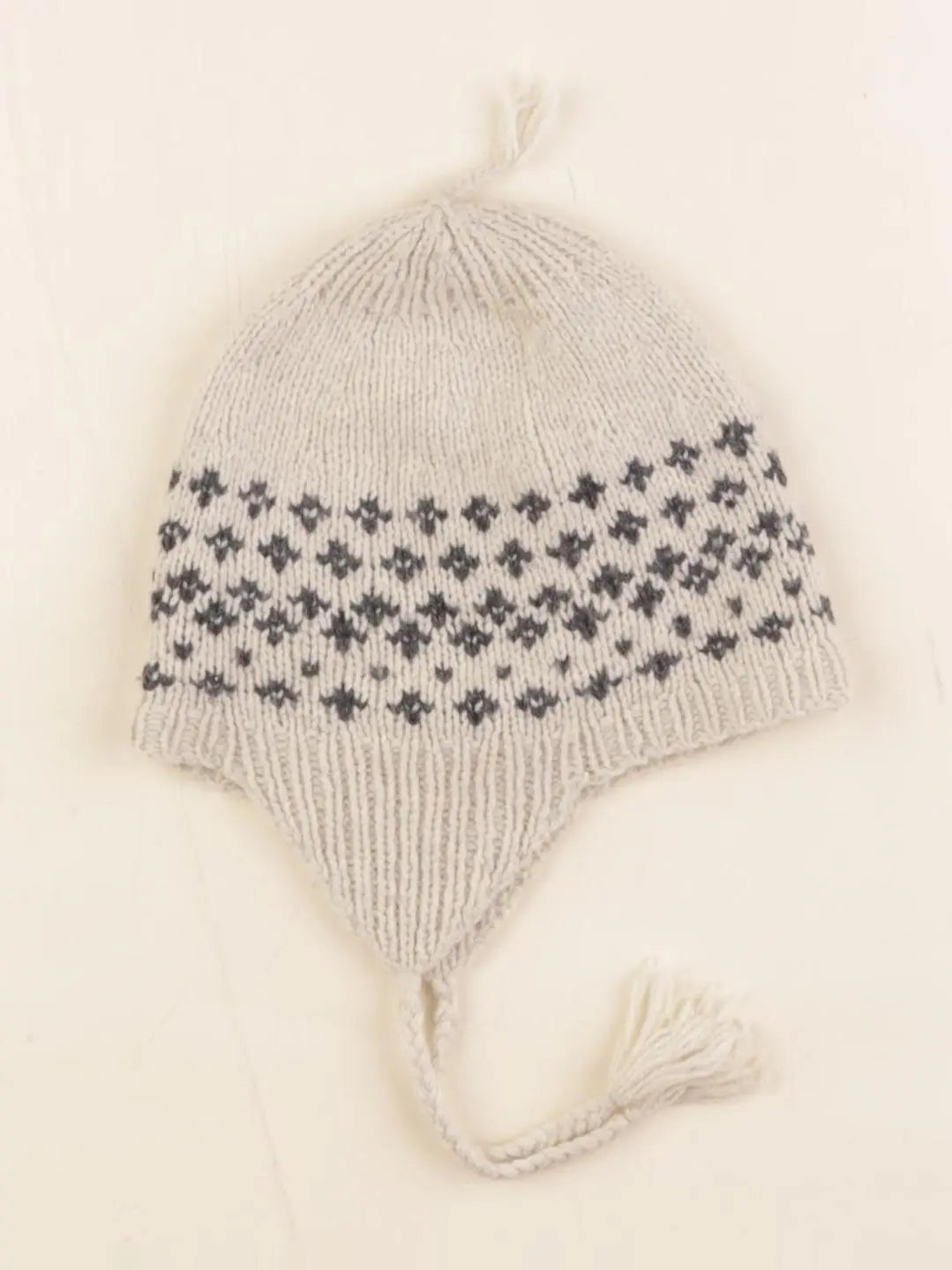 Bonpoint - bonnet beige, bleu - 9/12 mois