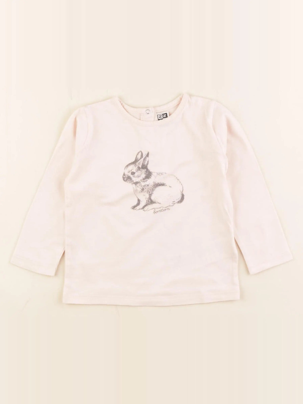 Bonton - tee-shirt rose - 18 mois