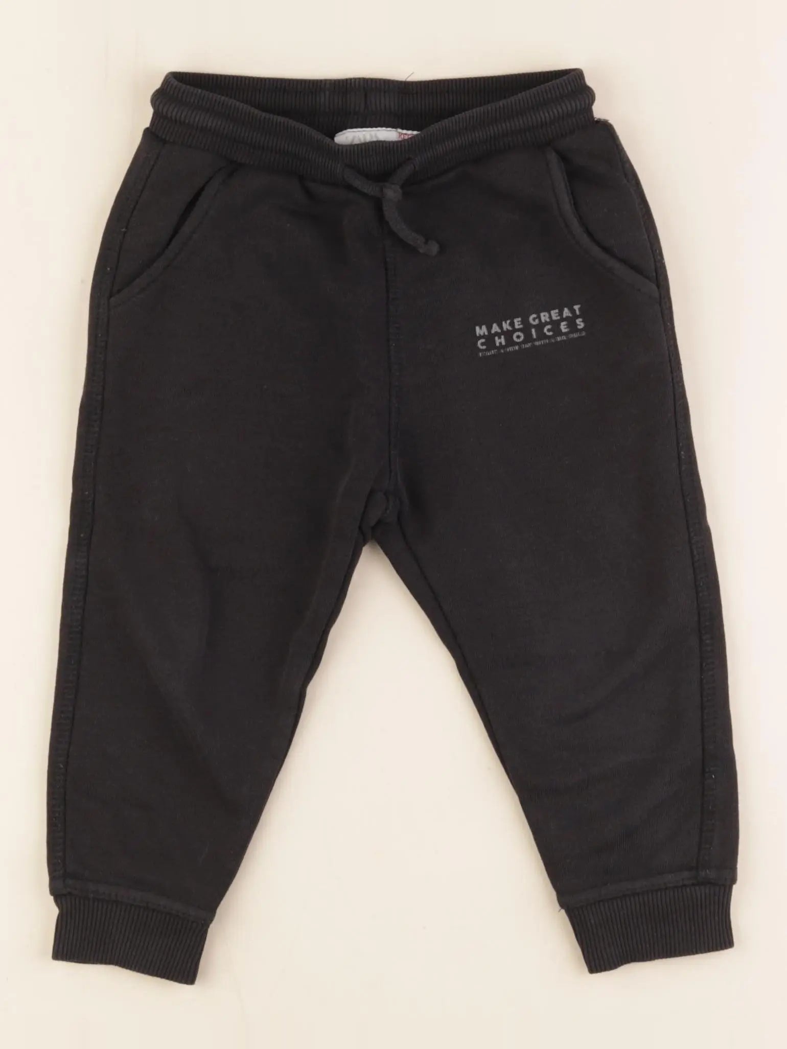 Zara - jogging noir - 18/24 mois