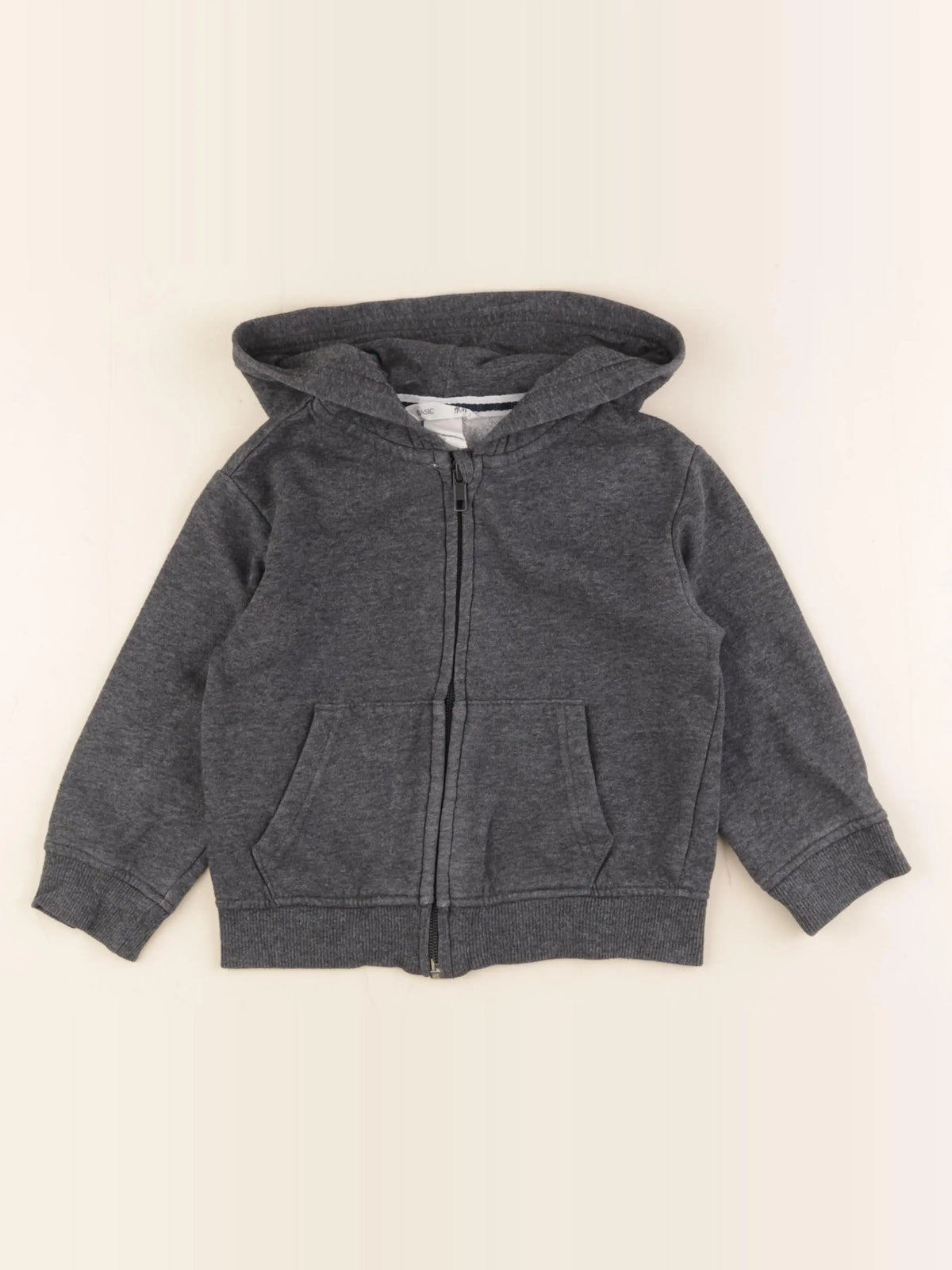 H&M - sweat gris - 18/24 mois