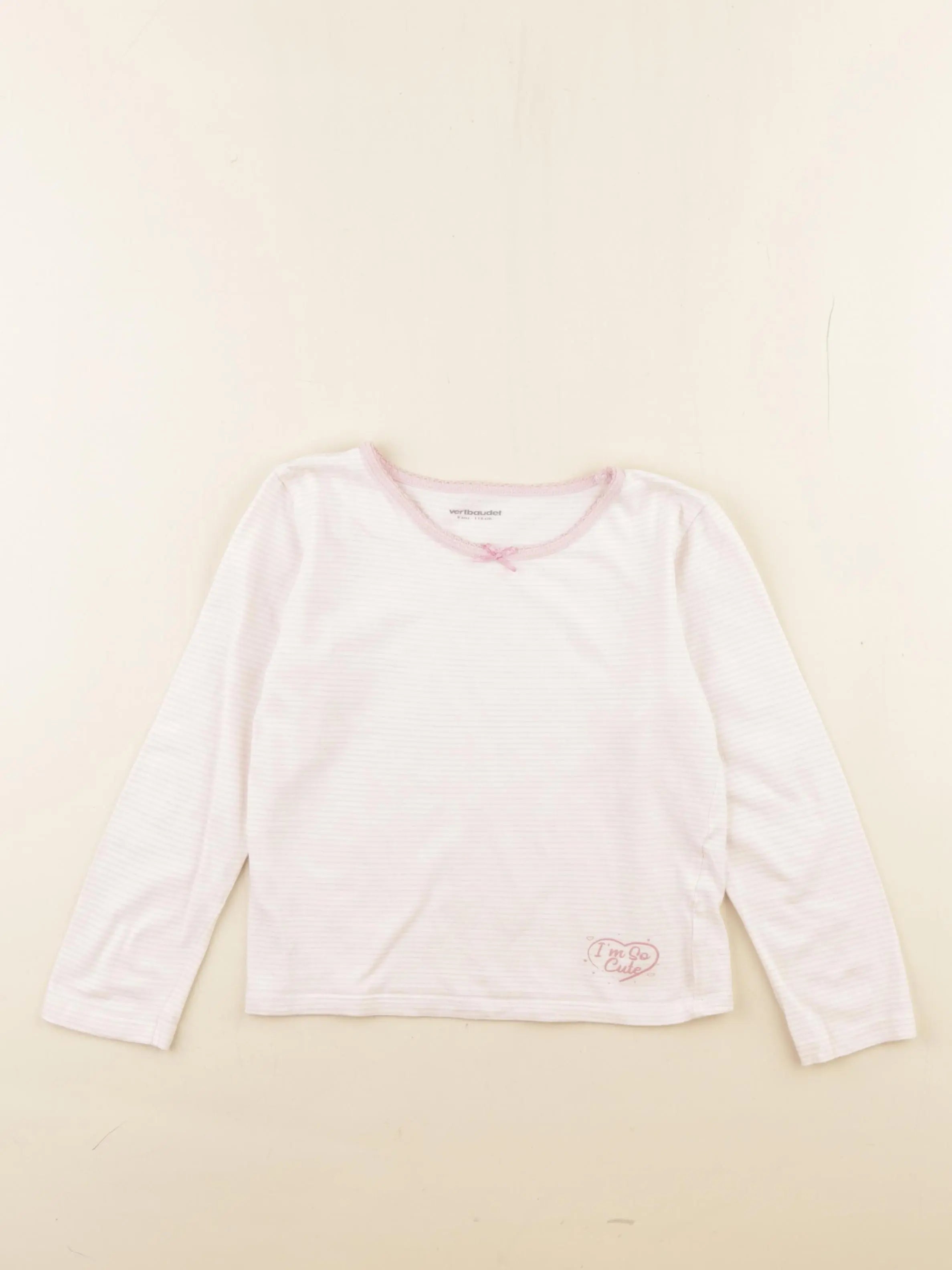 Vertbaudet - maillot de corps rose - 6 ans