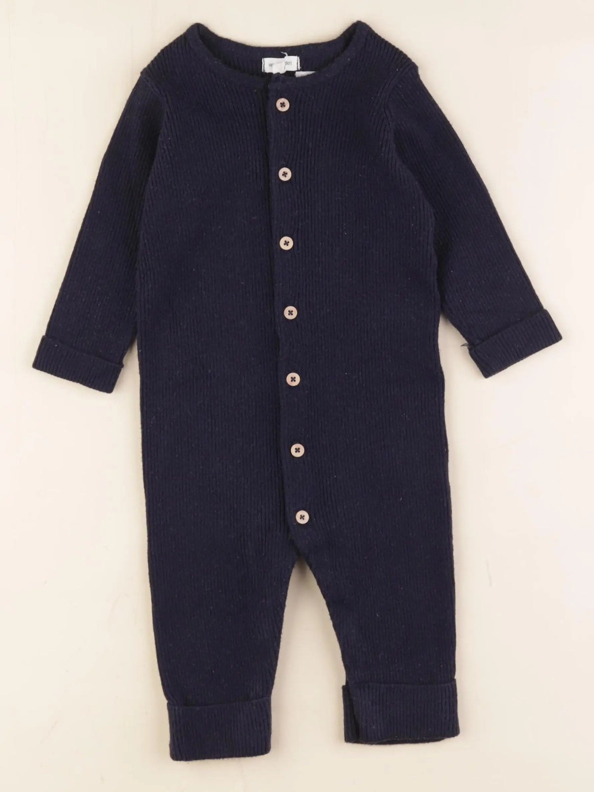 Vertbaudet - combinaison bleu - 12 mois