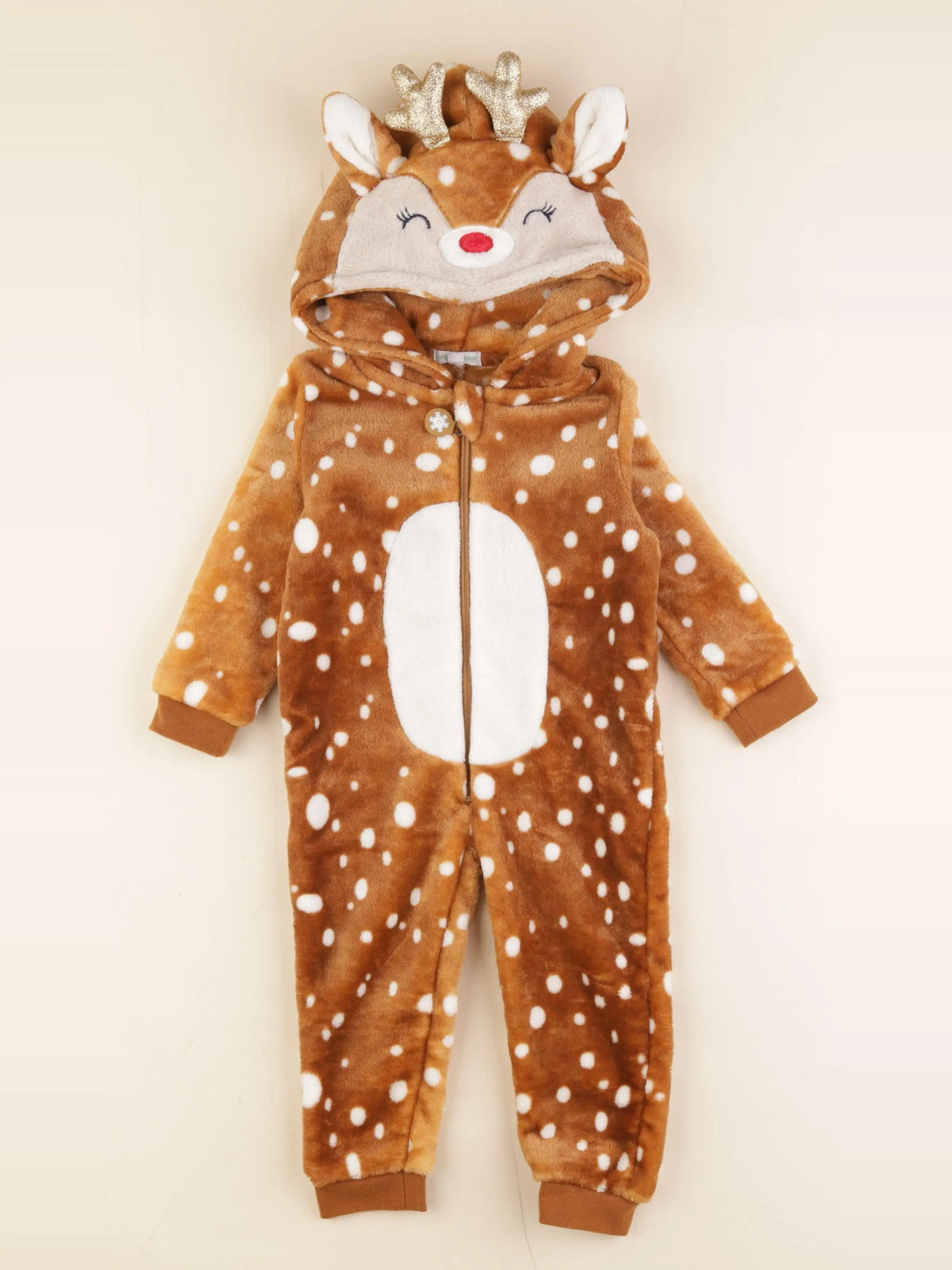 Vertbaudet - sur-pyjama marron - 2 ans