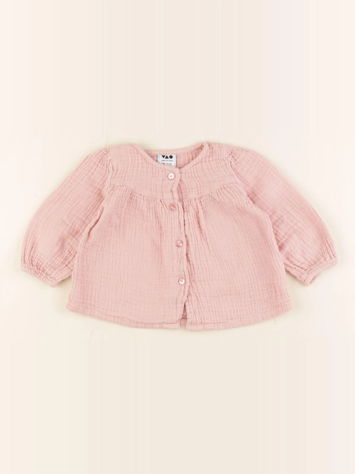 Tape à l'oeil - blouse rose - 9 mois