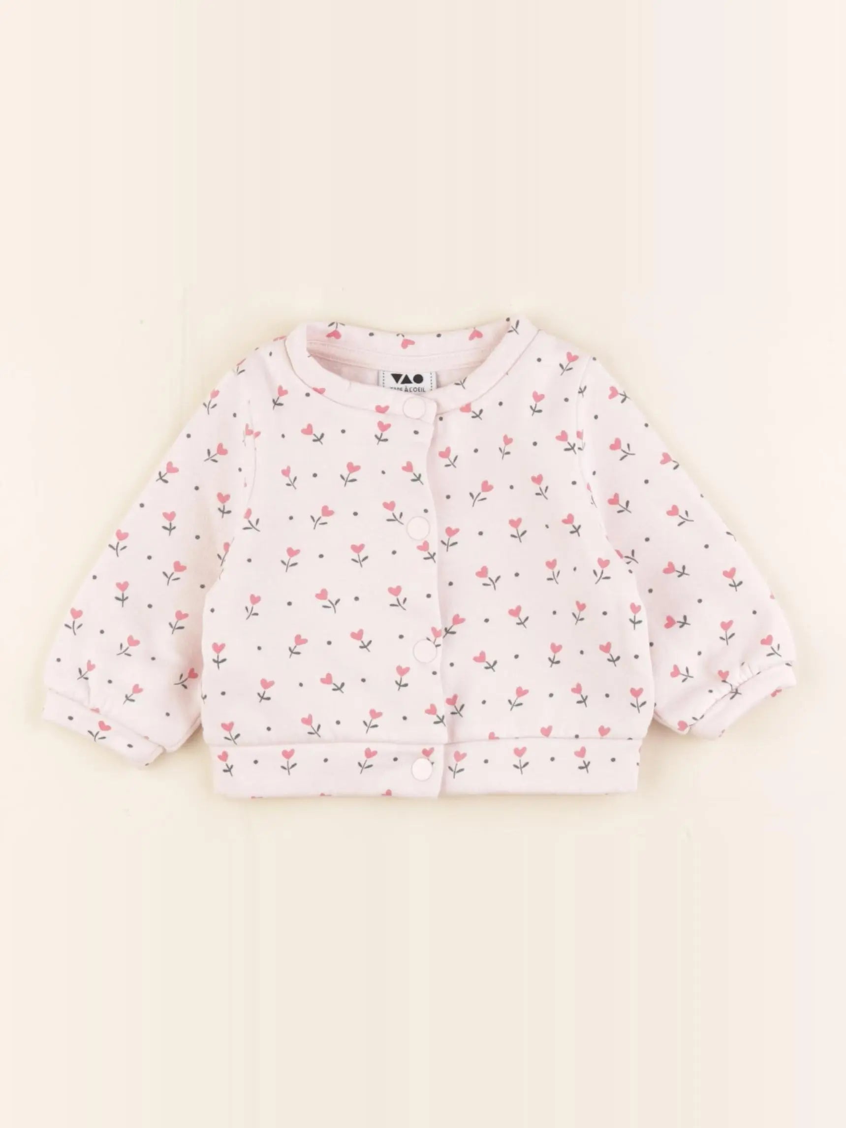 Tape à l'oeil - sweat rose - 3 mois