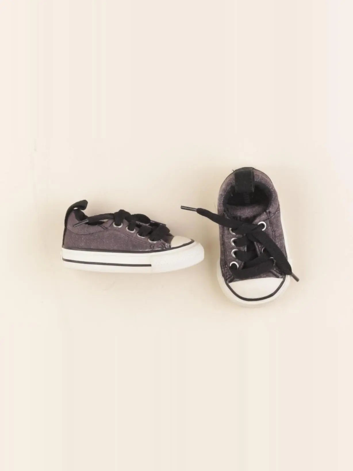 Converse - tennis à scratch/ lacets gris - pointure 18