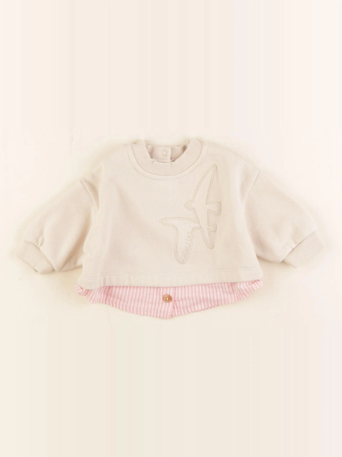 Tape à l'oeil - sweat rose - 3 mois