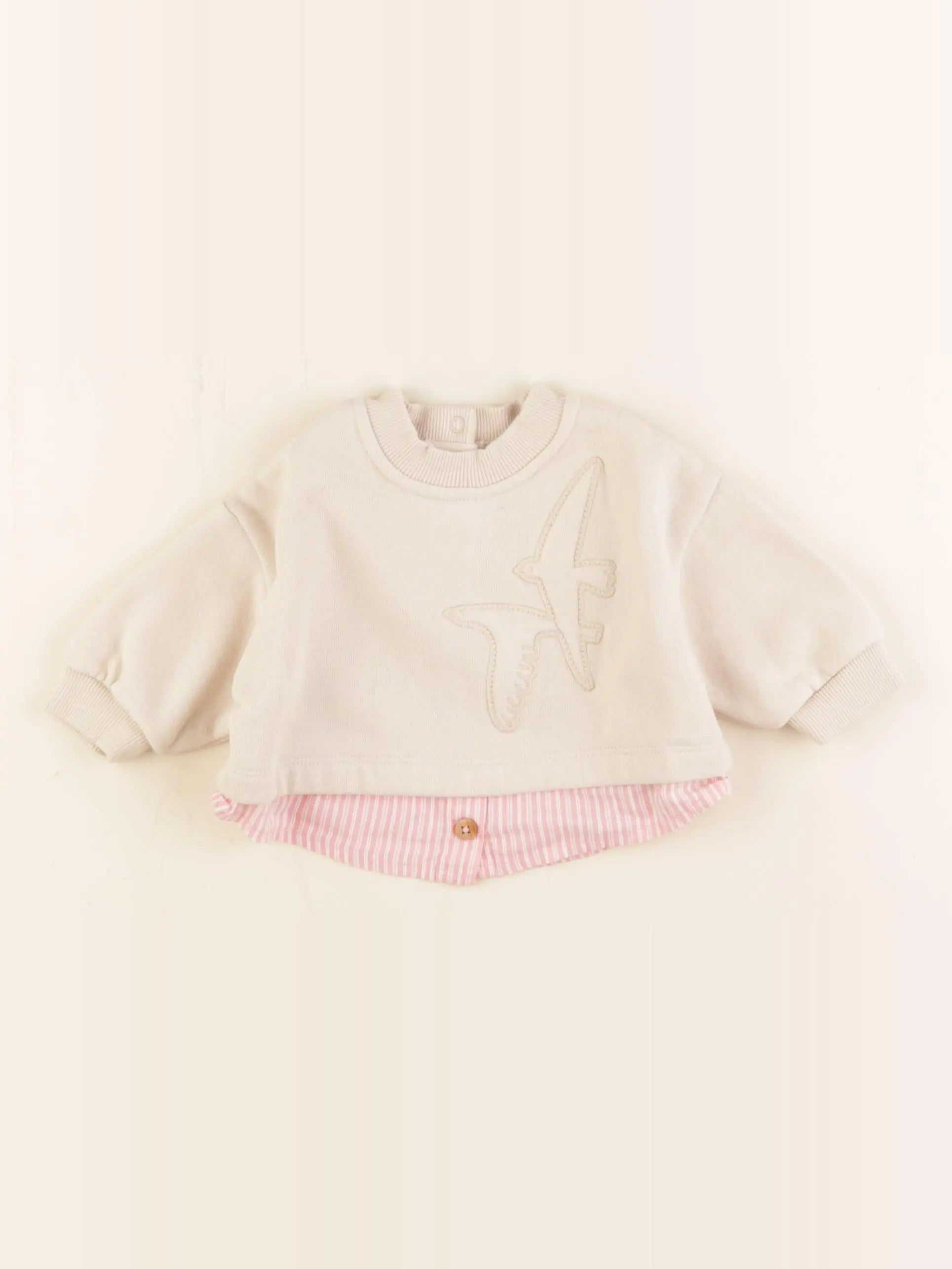 Tape à l'oeil - sweat rose - 3 mois