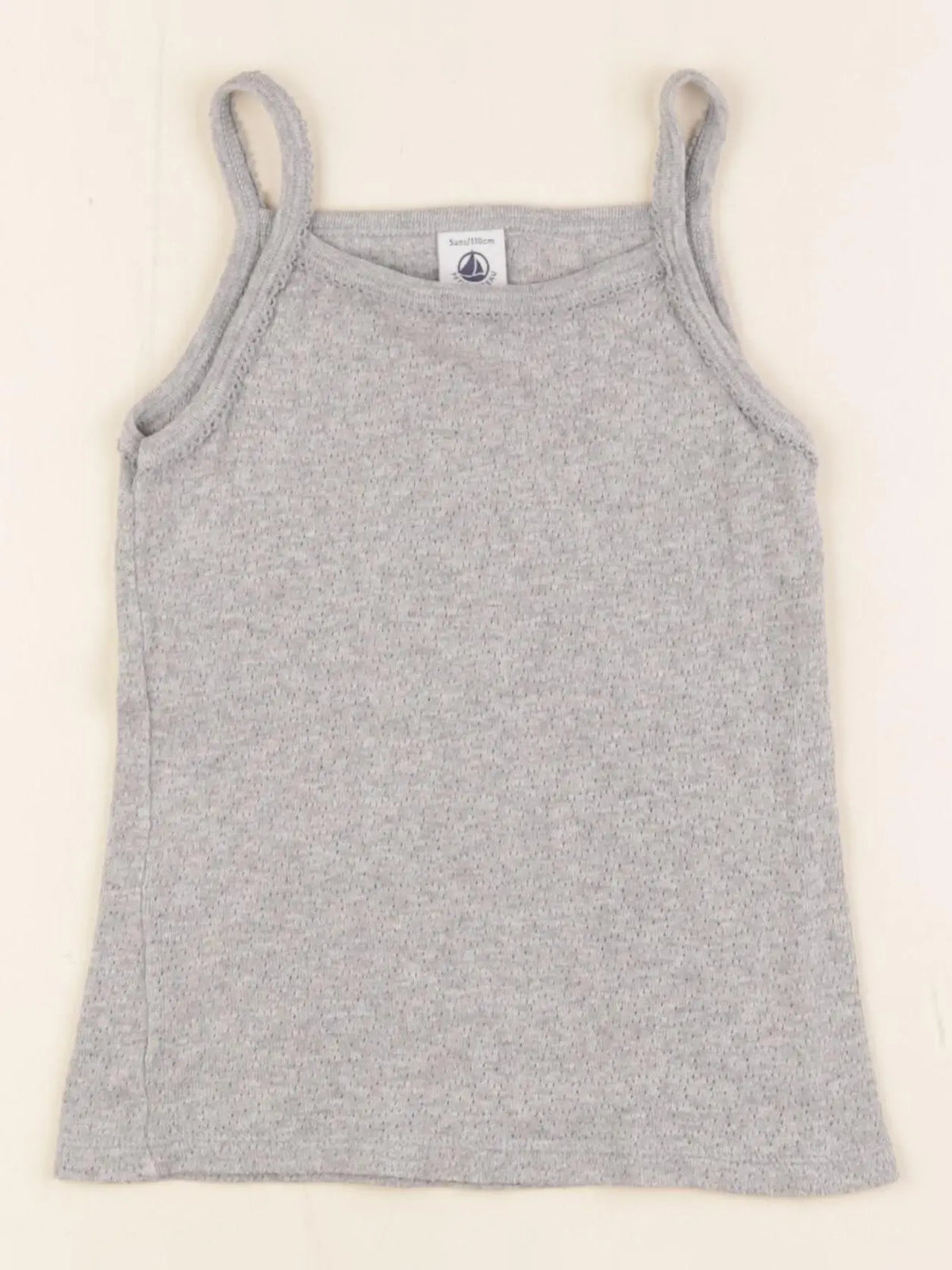 Petit Bateau - maillot de corps gris - 5 ans