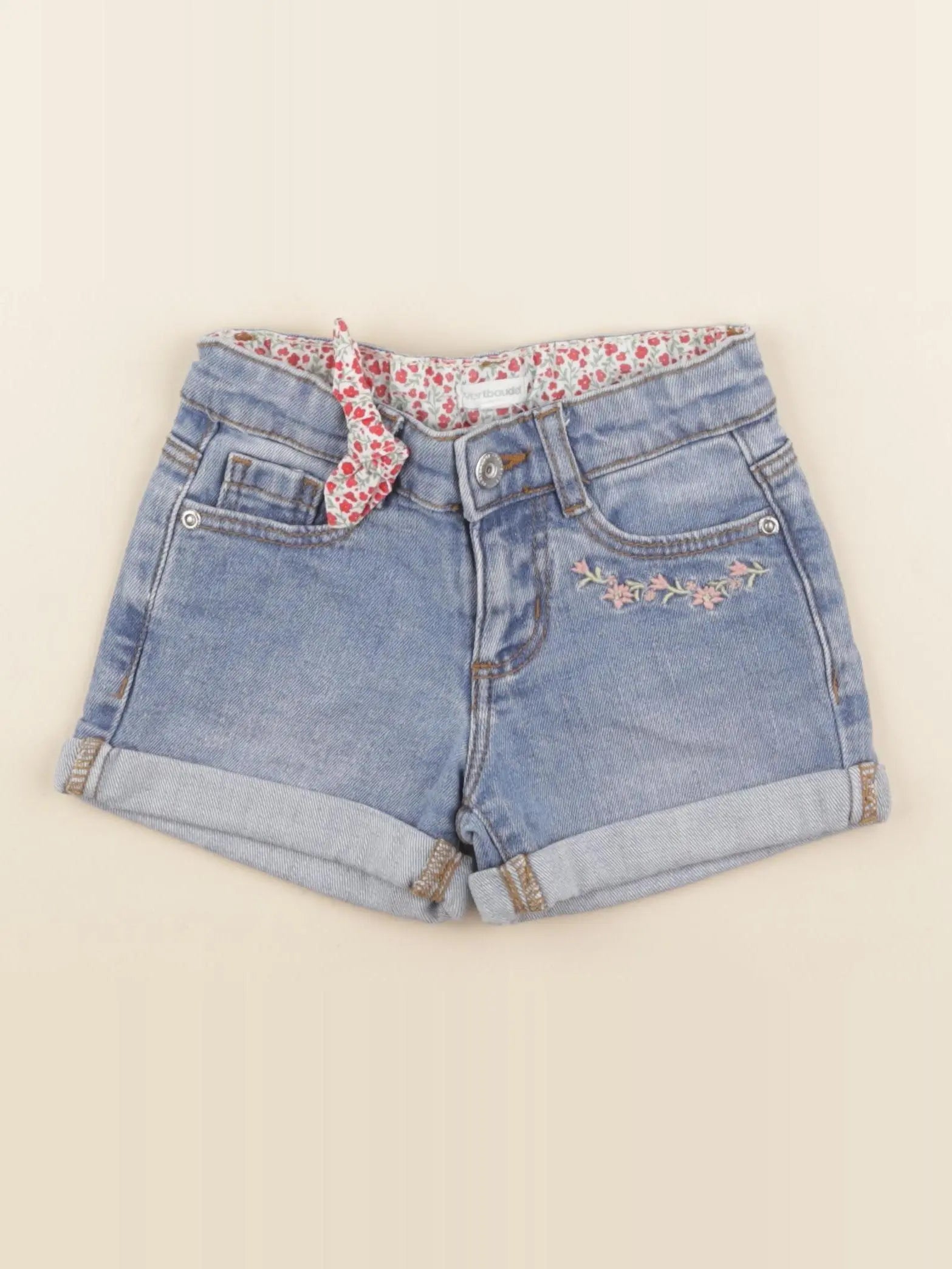 Vertbaudet - short bleu - 4 ans