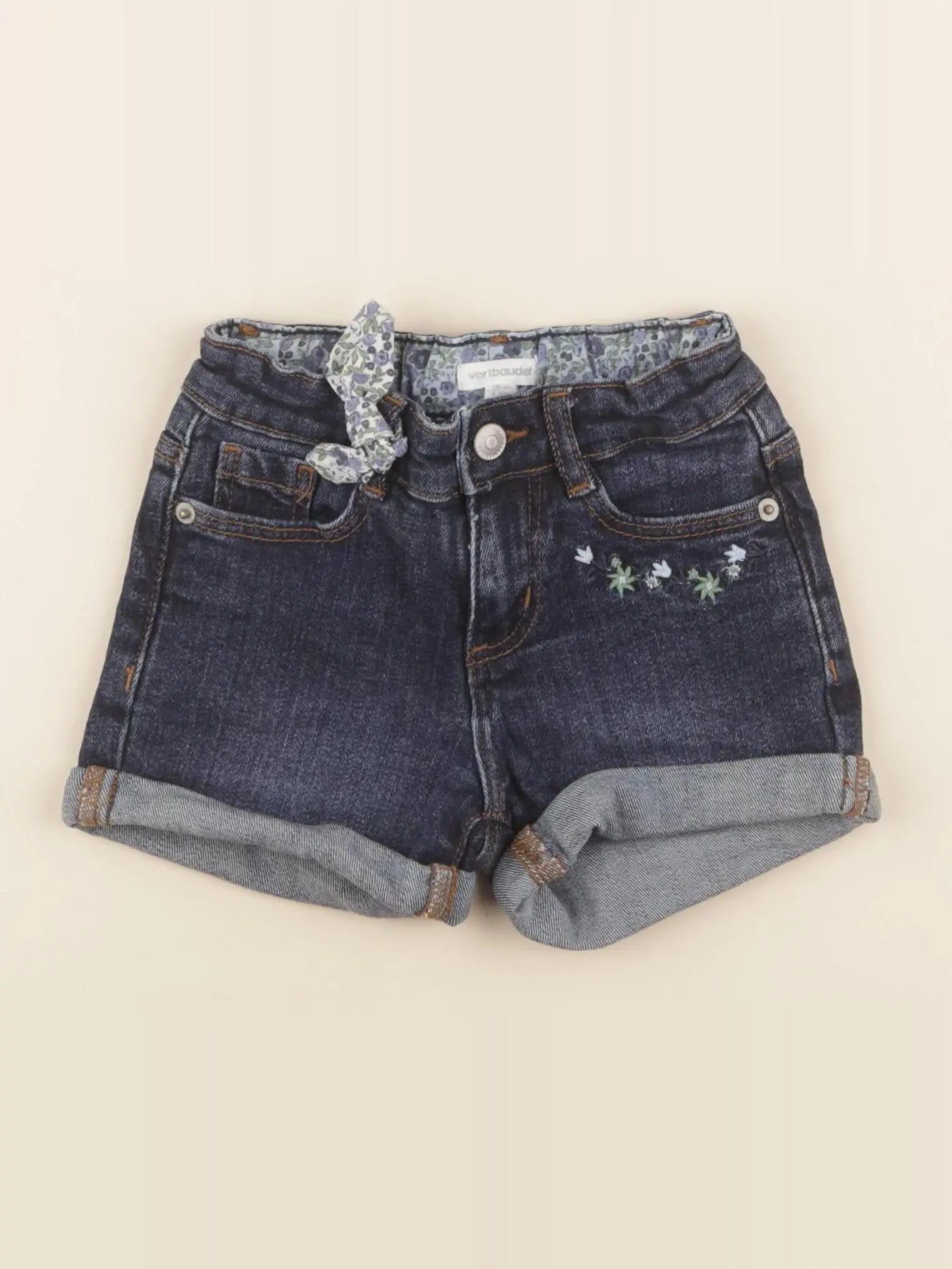 Vertbaudet - short bleu - 4 ans