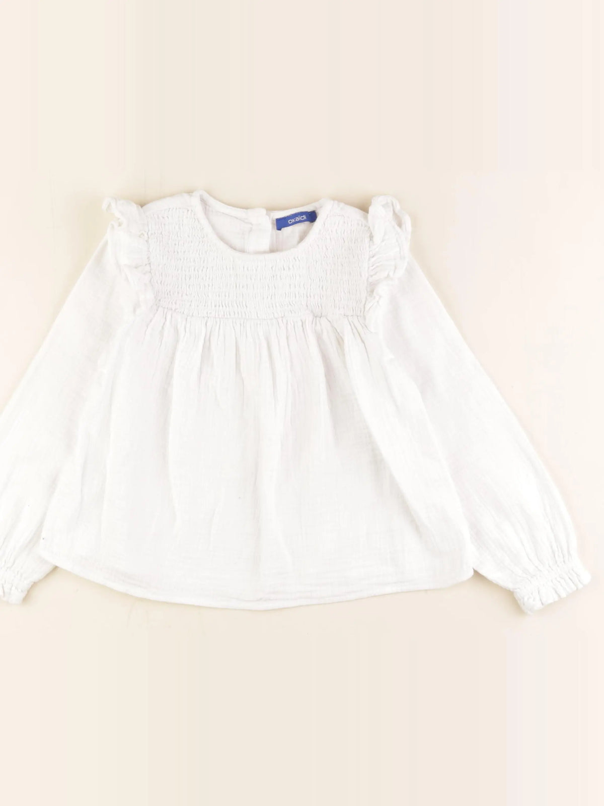 Okaidi - blouse blanc - 5 ans