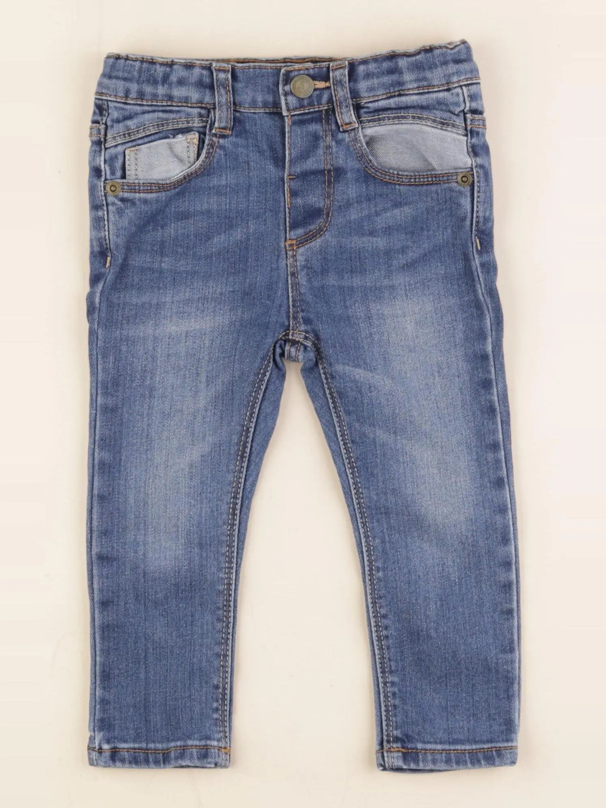 Zara - pantalon bleu - 12/18 mois