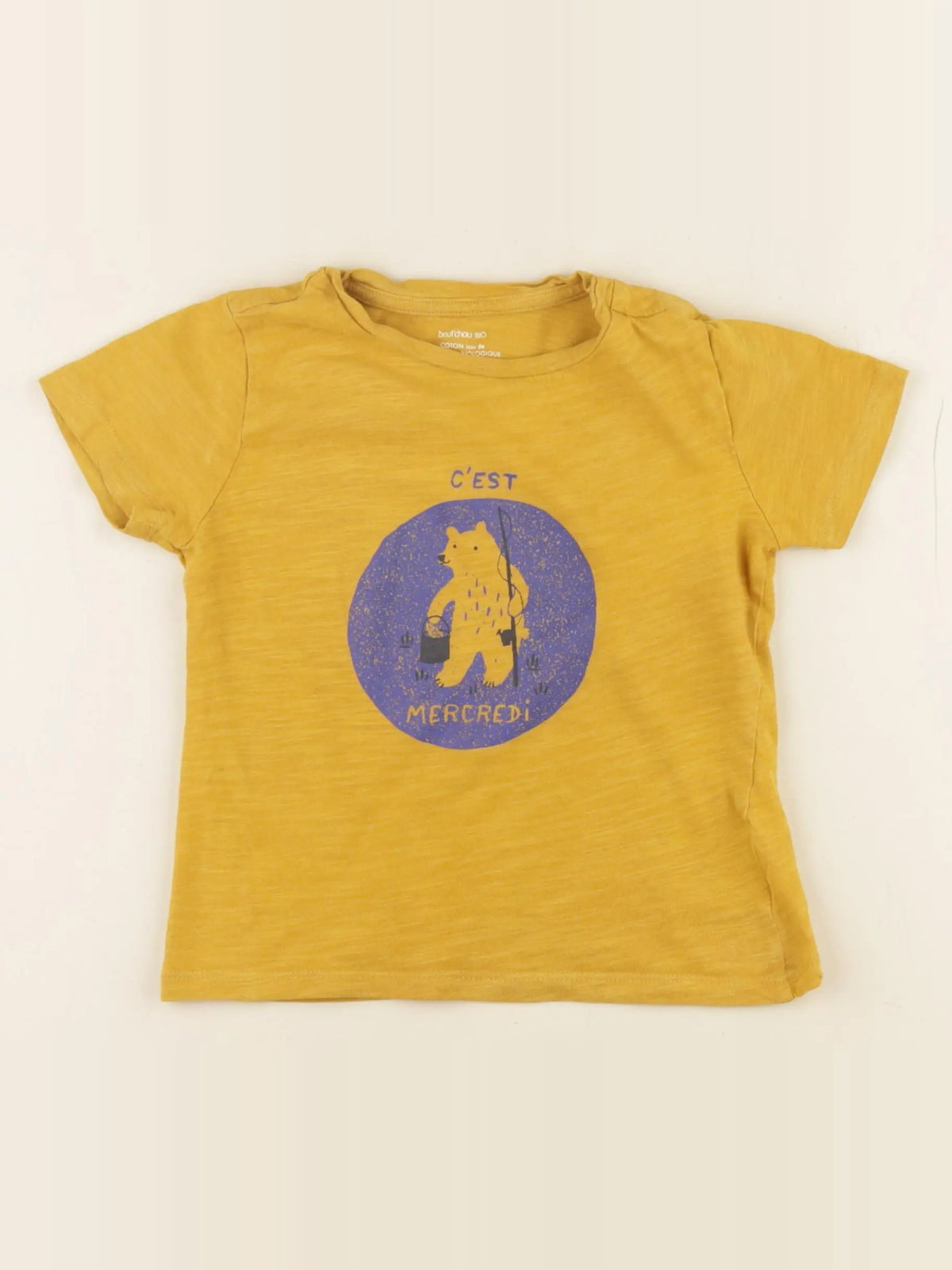 Boutchou - tee-shirt coton jaune - 36 mois
