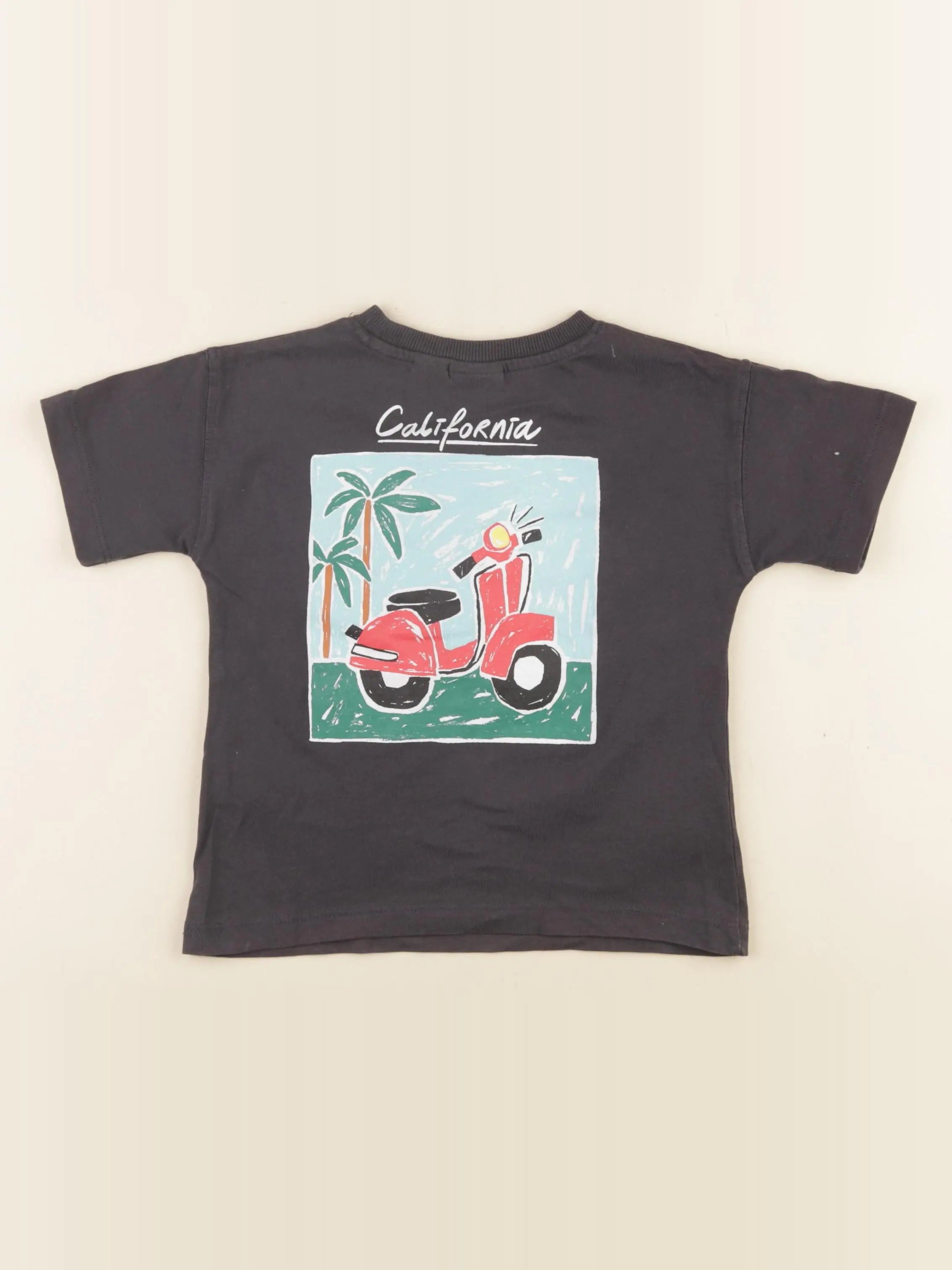 Zara - tee-shirt imprimé au dos noir - 2 ans