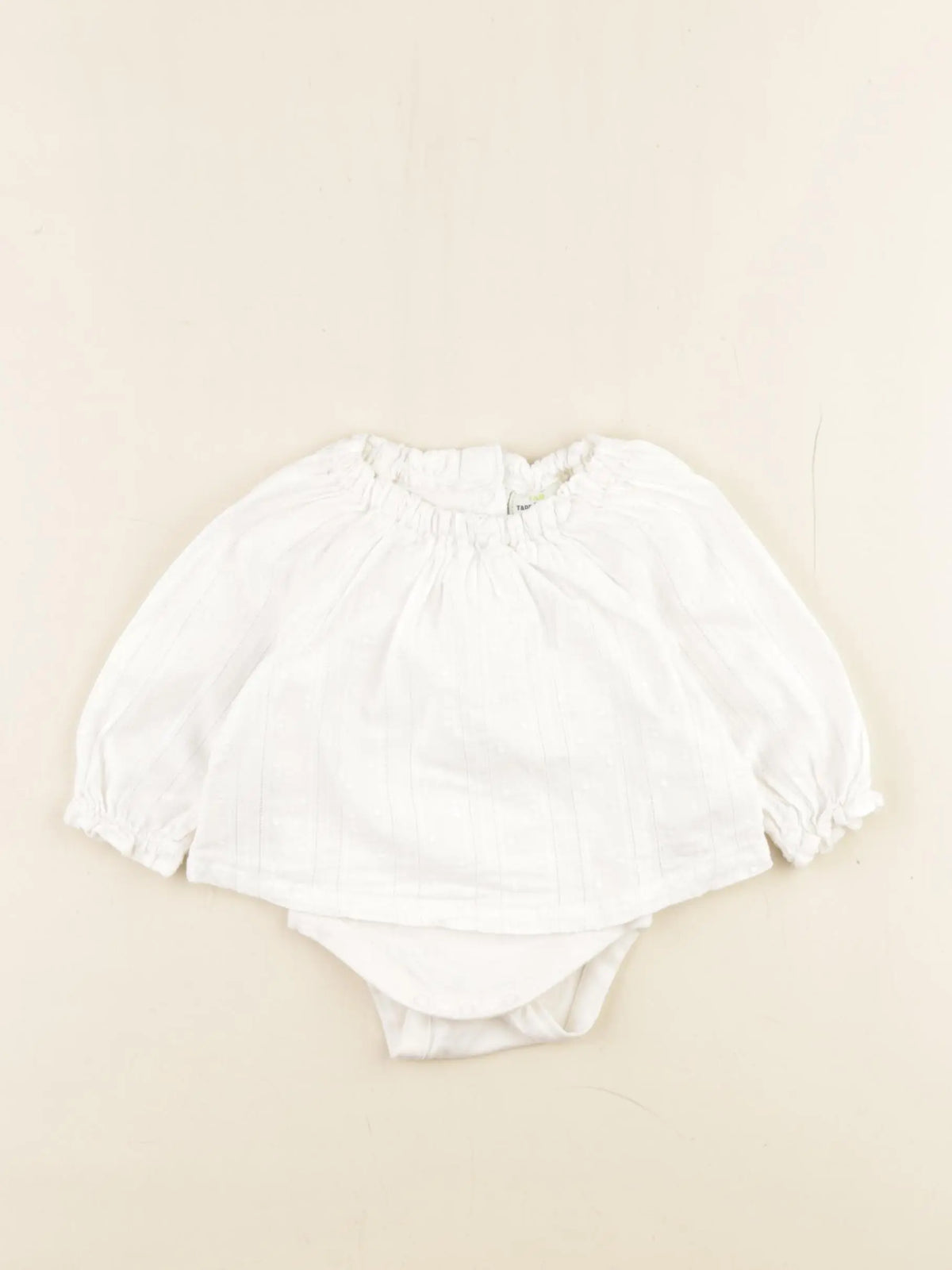 Tape à l'oeil - body blouse blanc - 1 mois