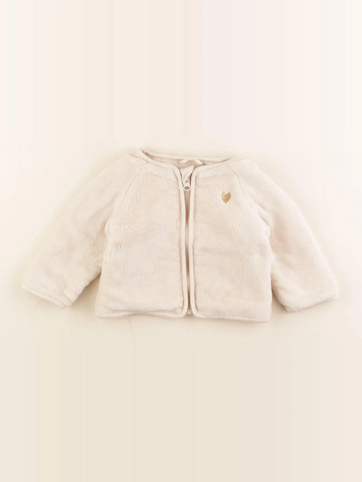 Vertbaudet - polaire beige - 12 mois