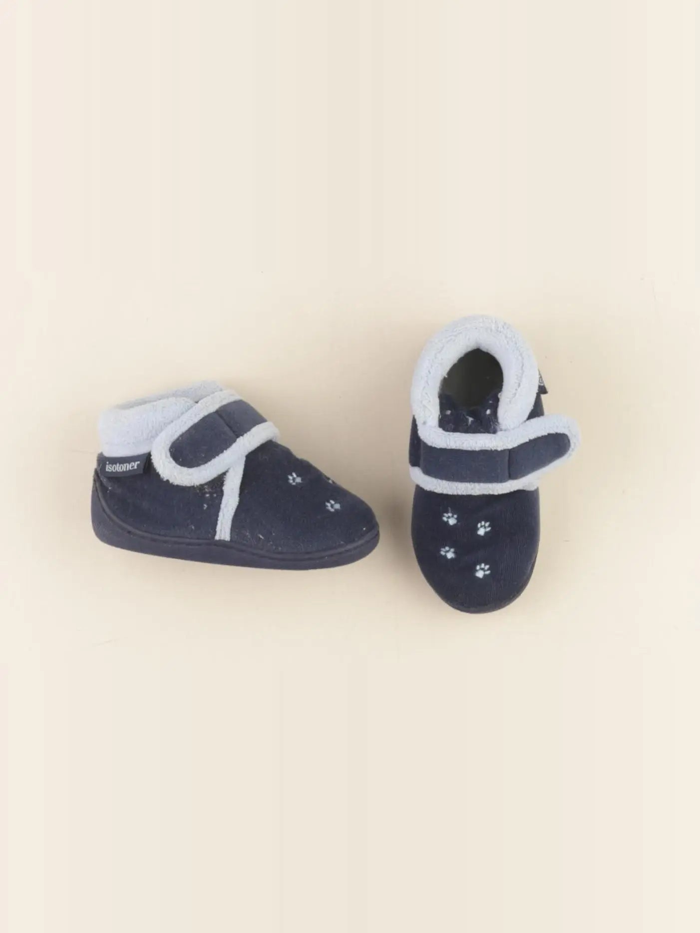 Isotoner - chaussons bleu - pointure 20