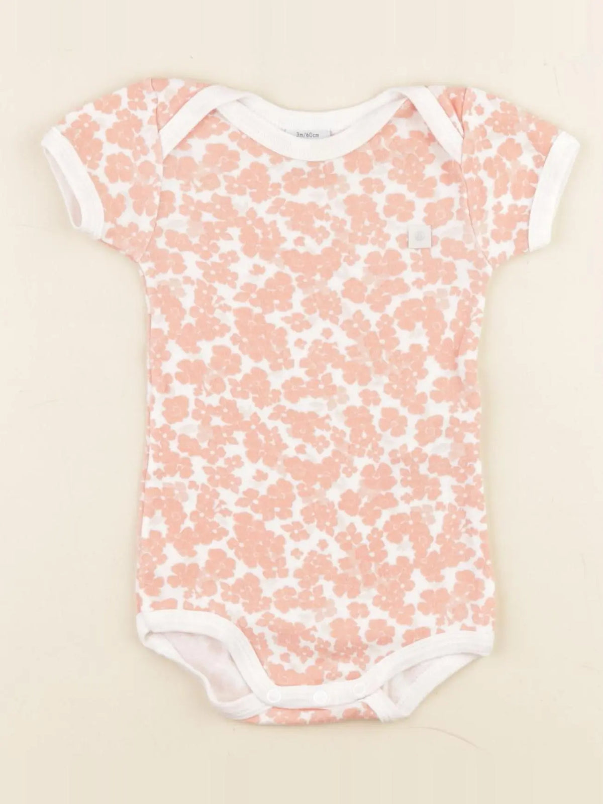 Petit Bateau - body rose - 3 mois
