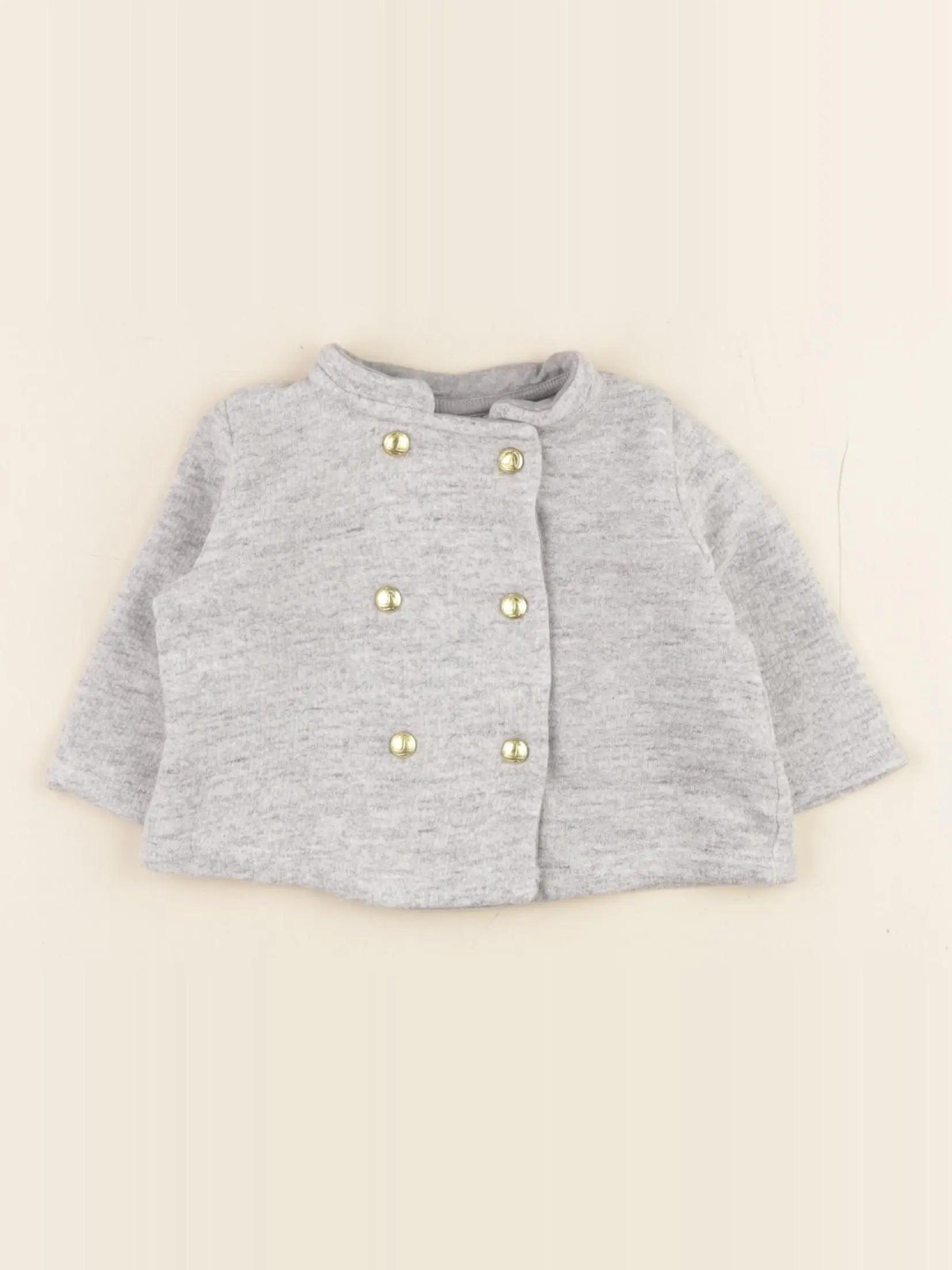 Petit Bateau - sweat gris - 3 mois