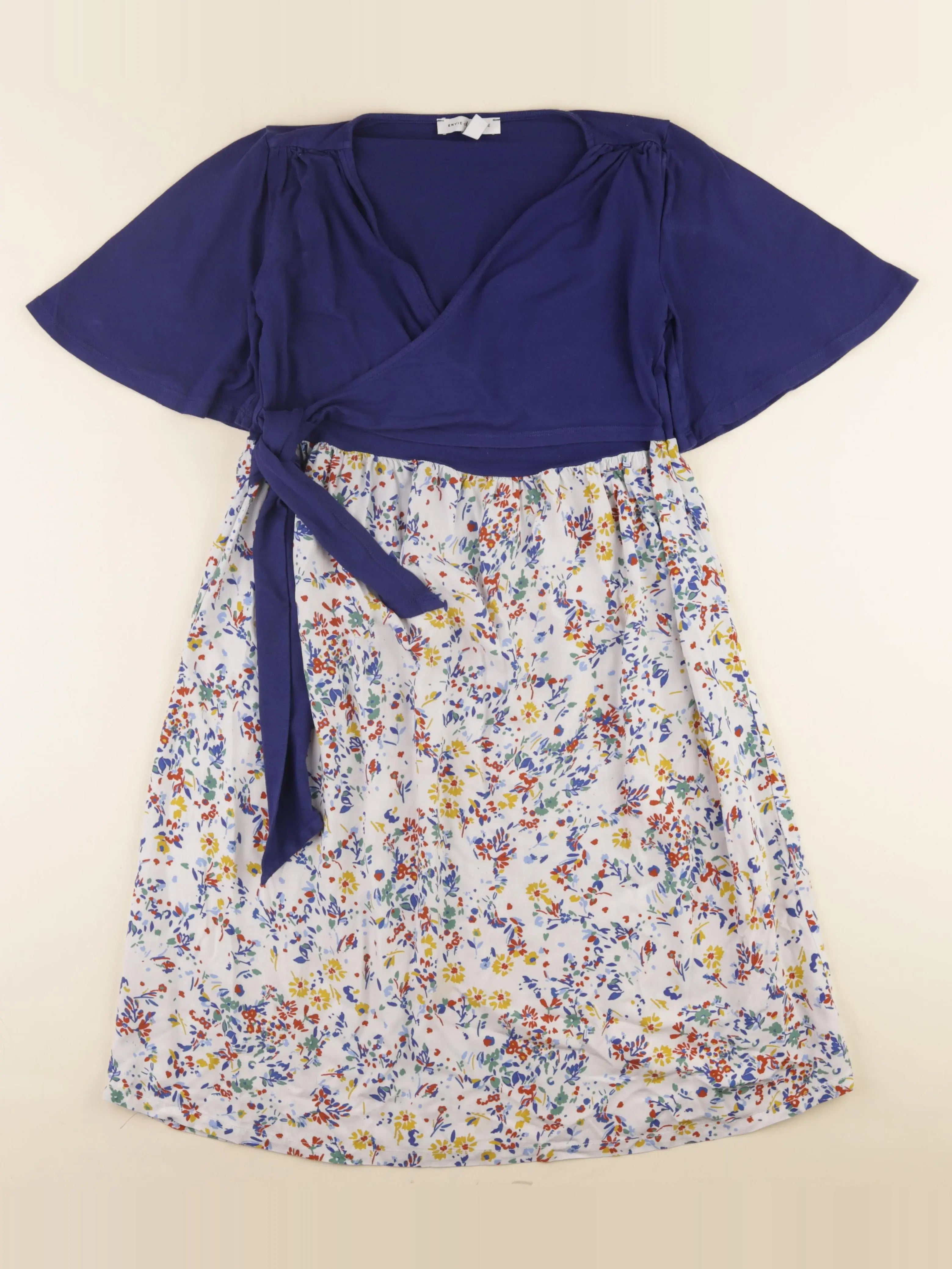 Envie de fraise - robe grossesse bleu - 36 à 38